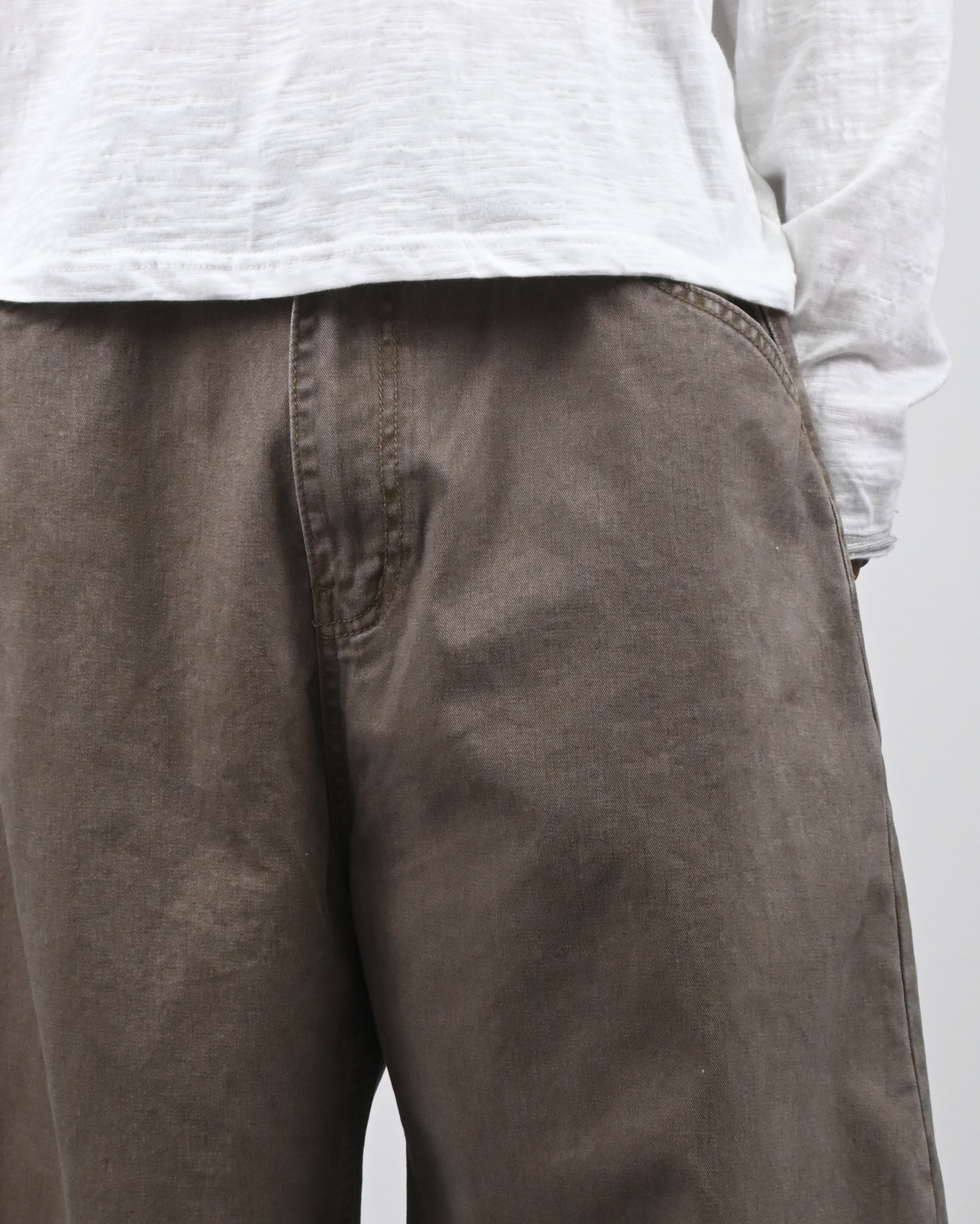 pigment solid balloon cotton pants