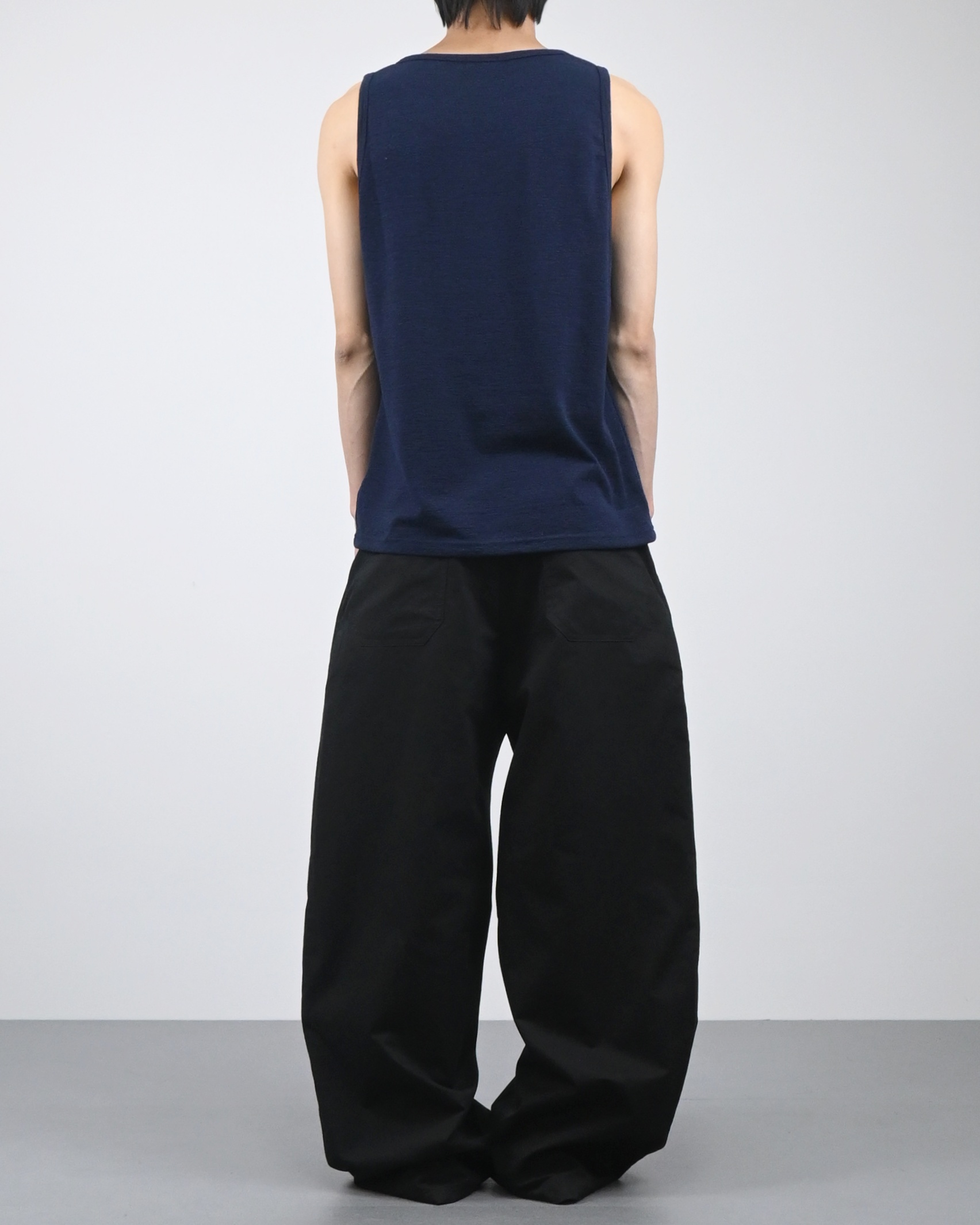 dear curved cotton pants