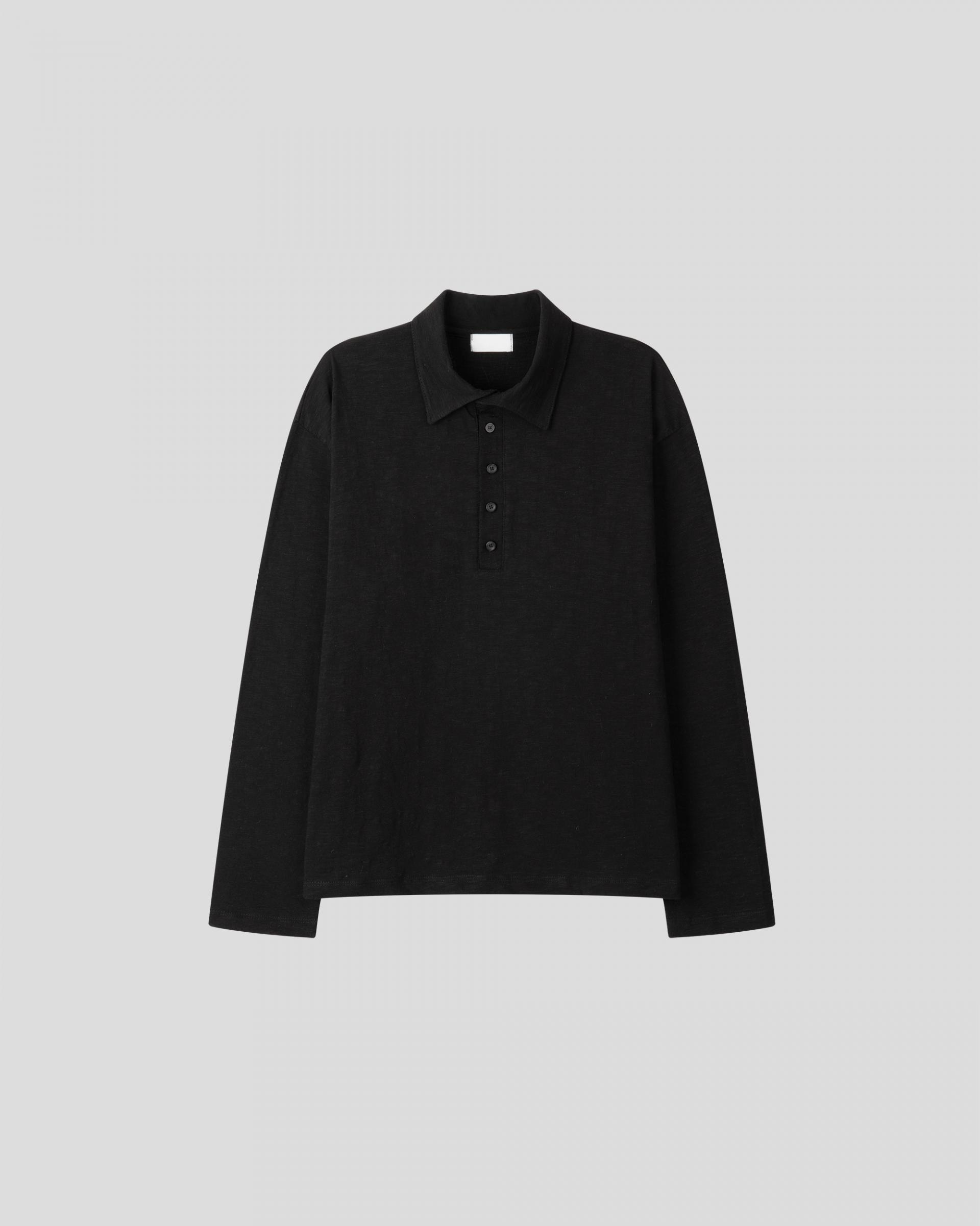 slub five burton collar t-shirt