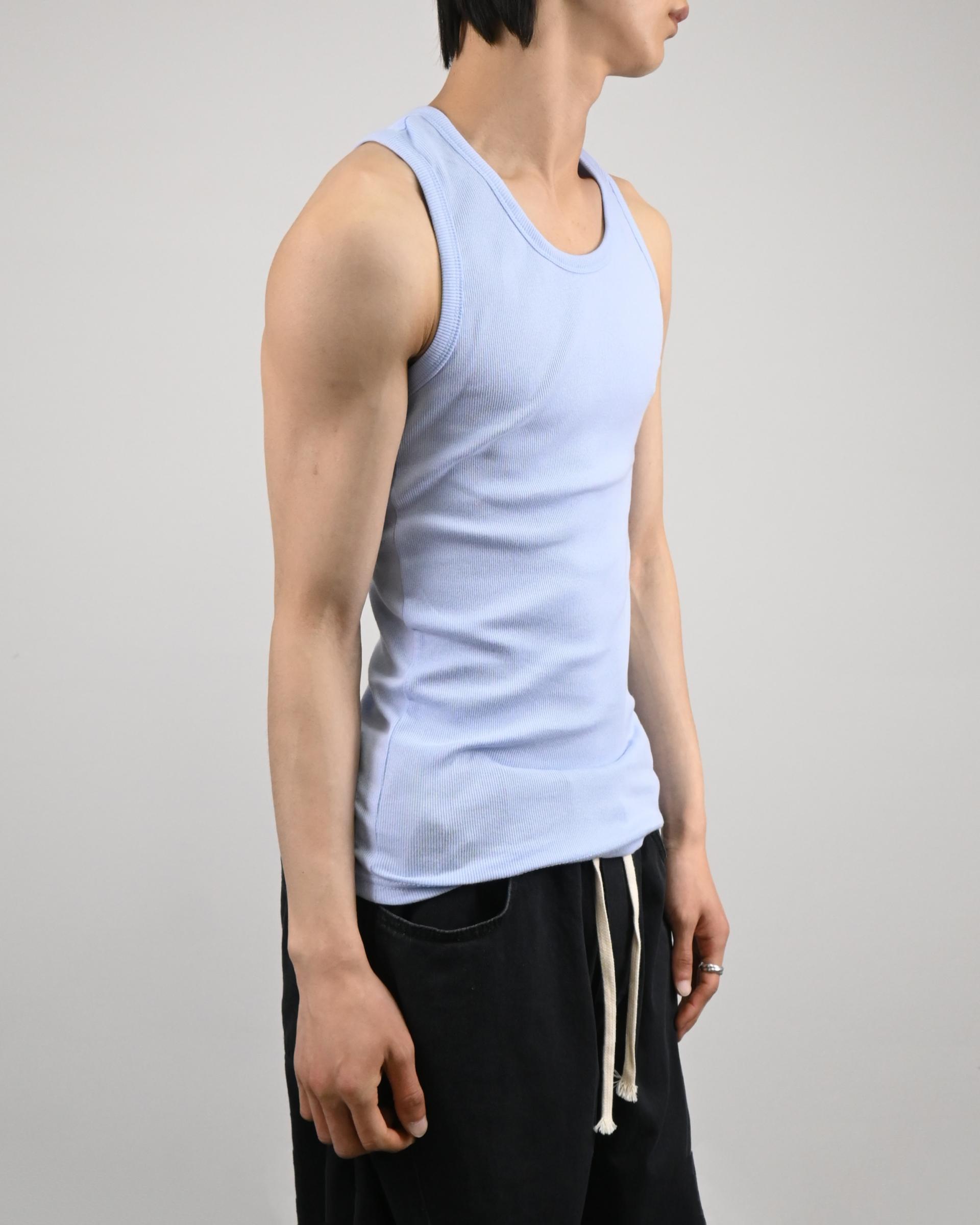 stretchable ribbed vest