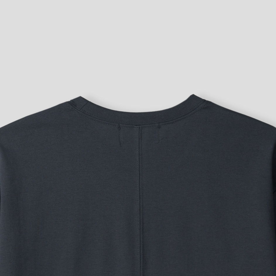 front shoulder line half t-shirt