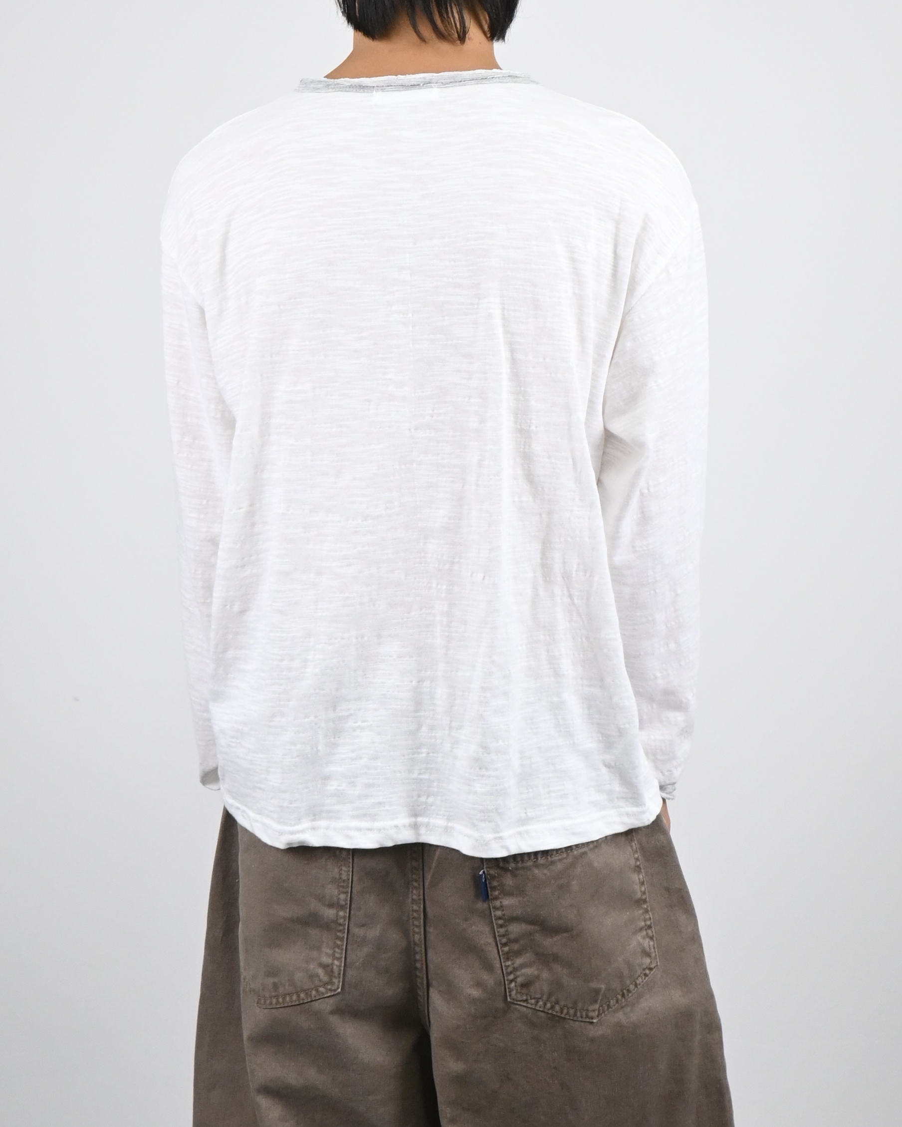 damage slub ringer t-shirt