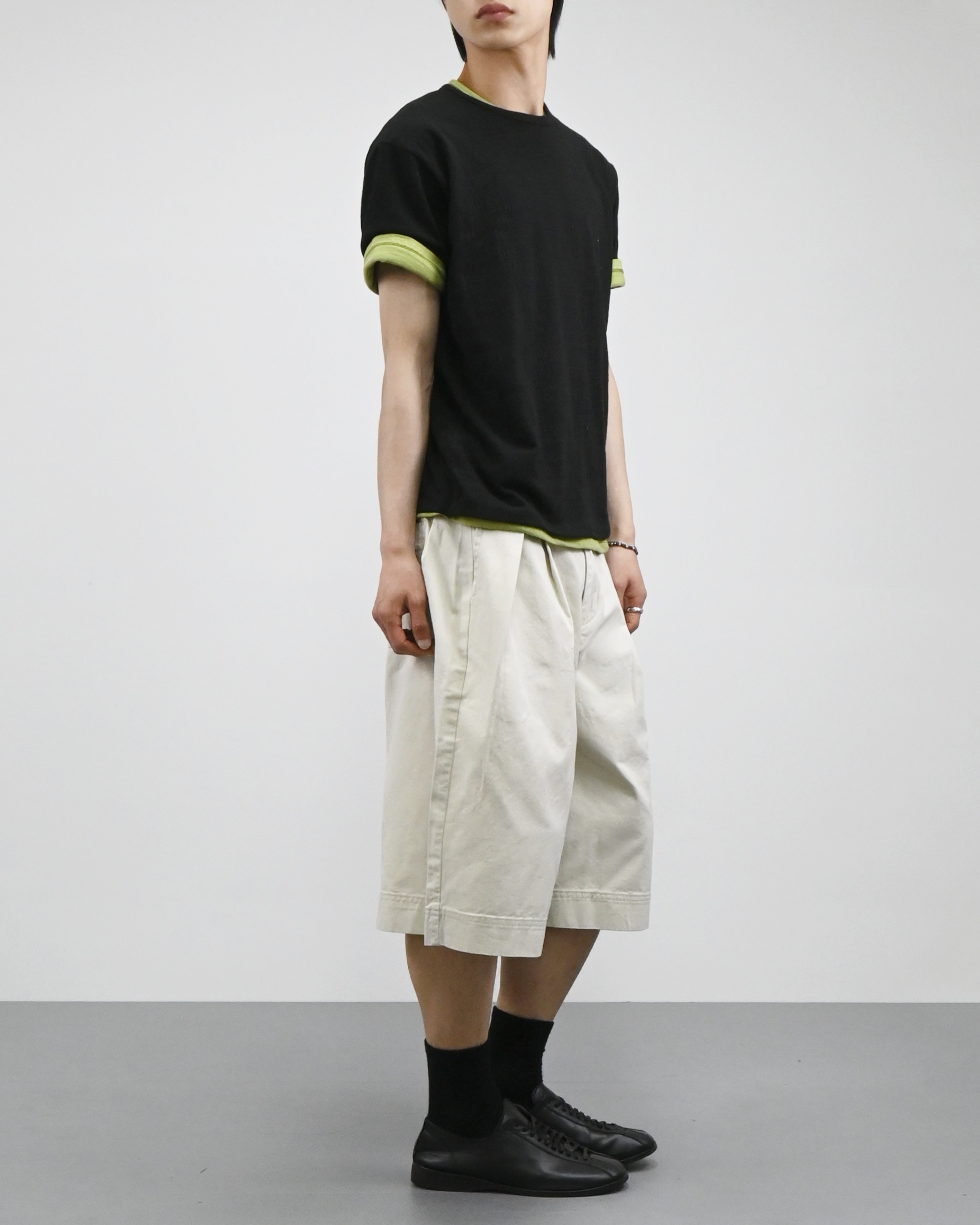 slub vintage half t-shirt