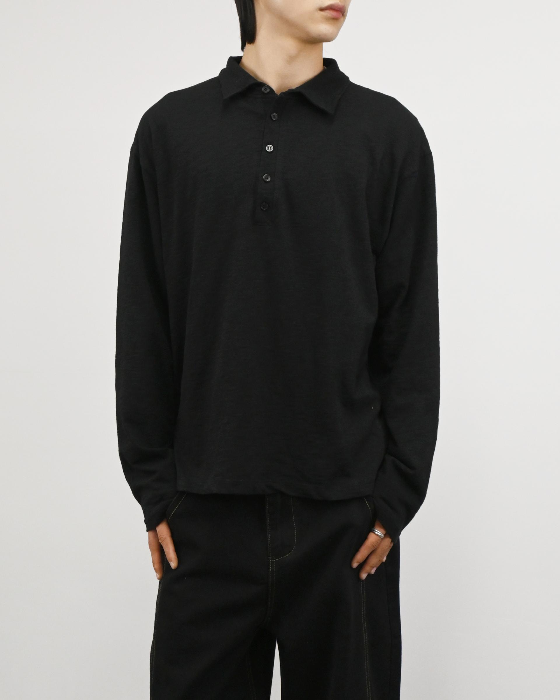 slub five burton collar t-shirt