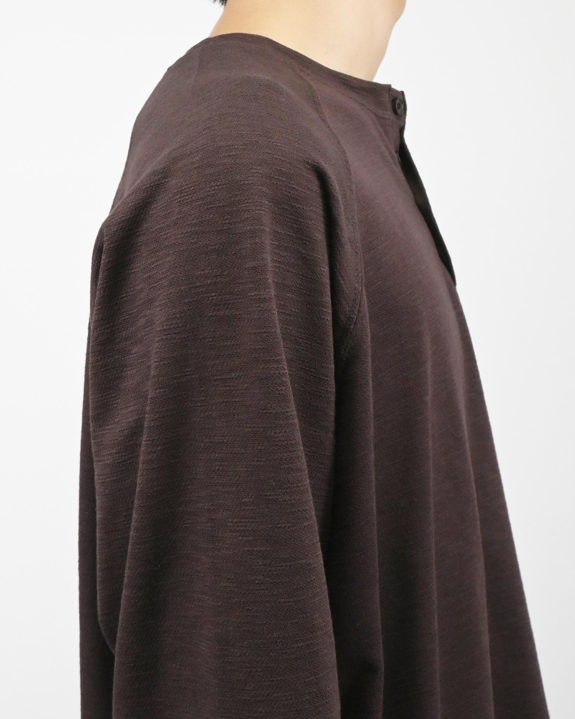 slub raglan henley neck