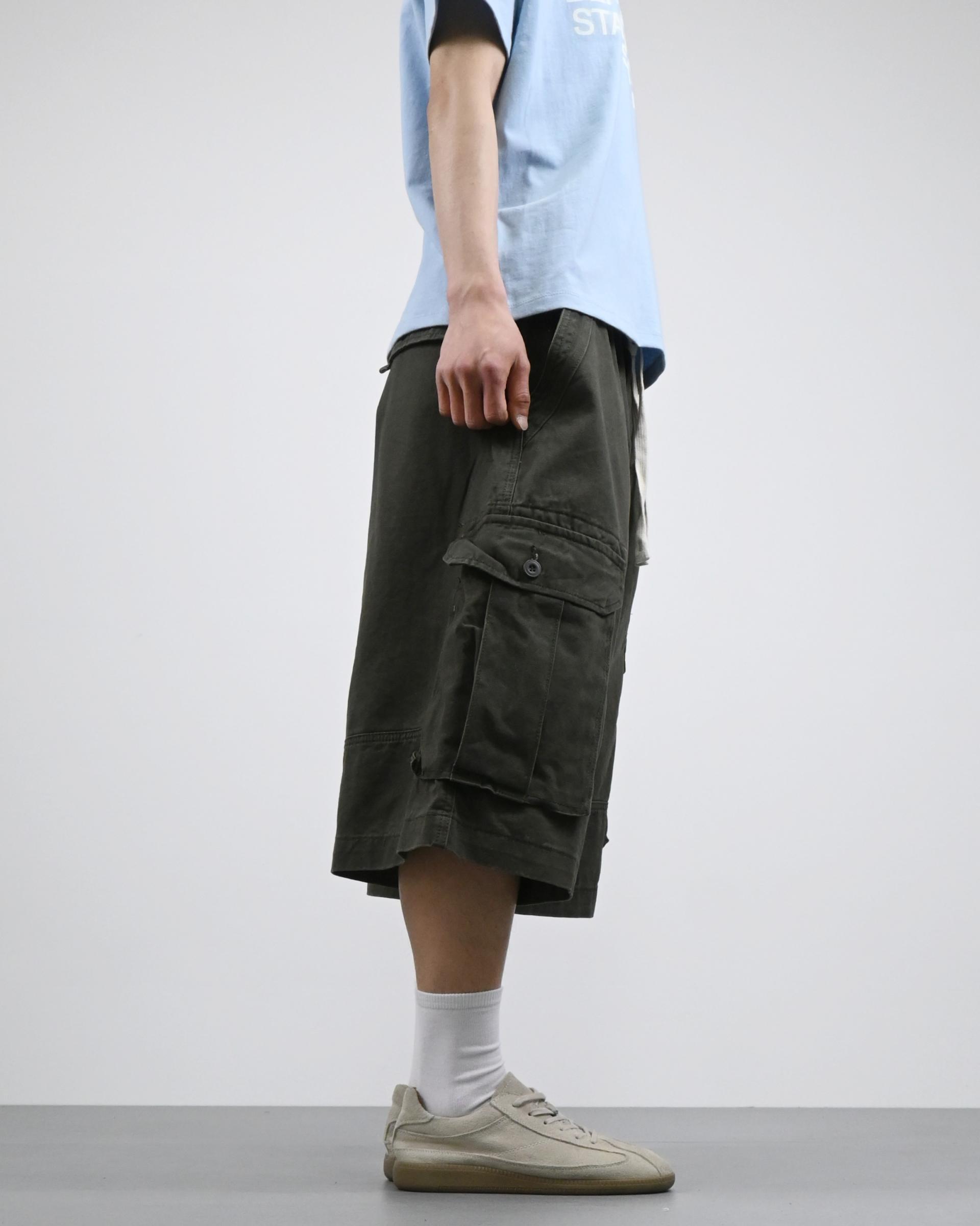 bio cotton bermuda cargo pants