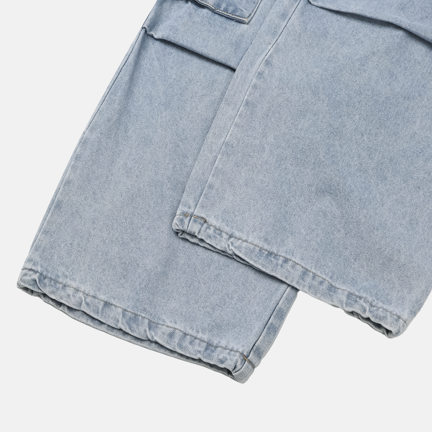 banding big cargo denim pants