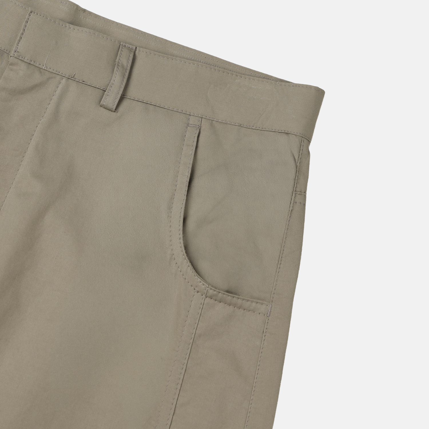 dear curved cotton pants