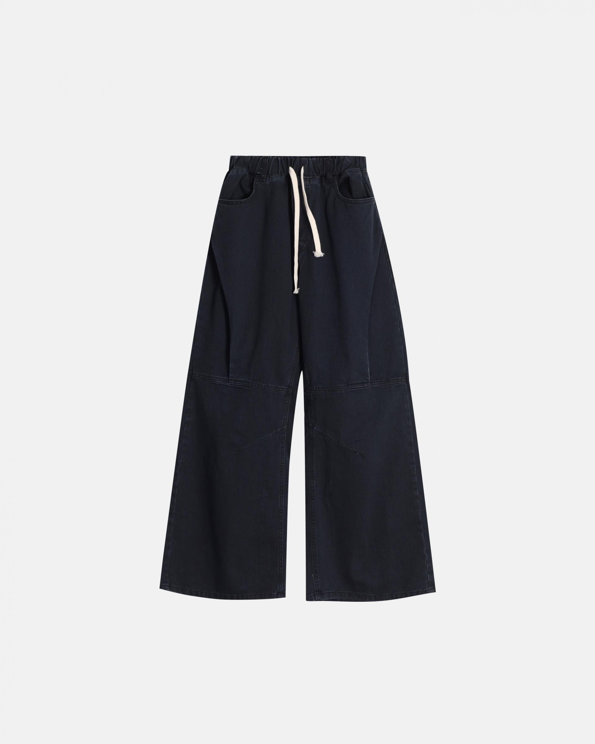 hale border flare banding cotton pants