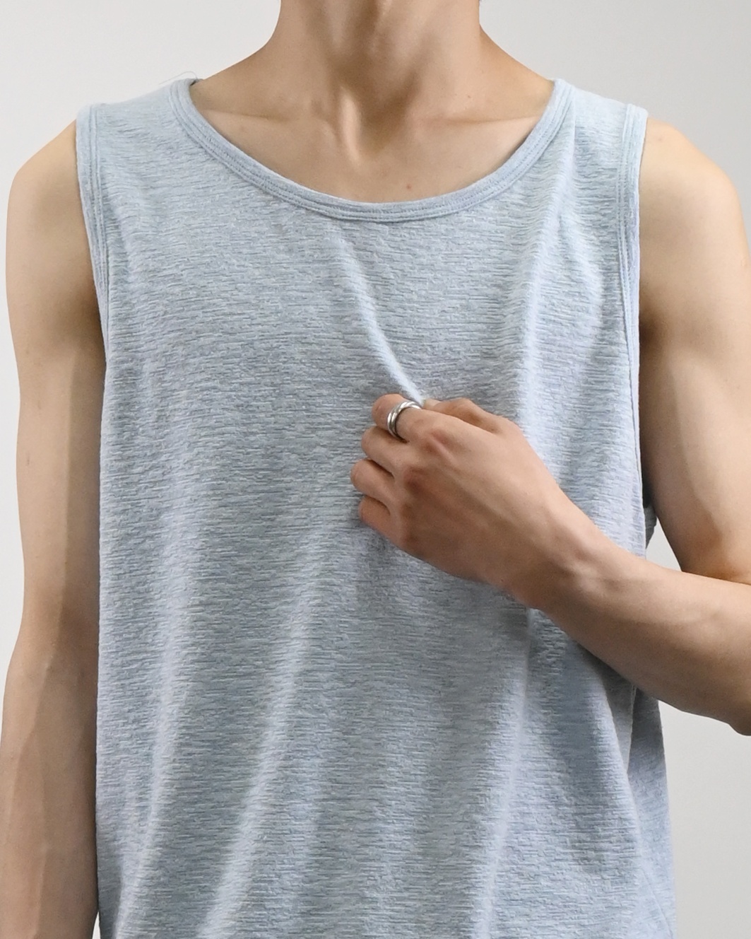 slub generous vest