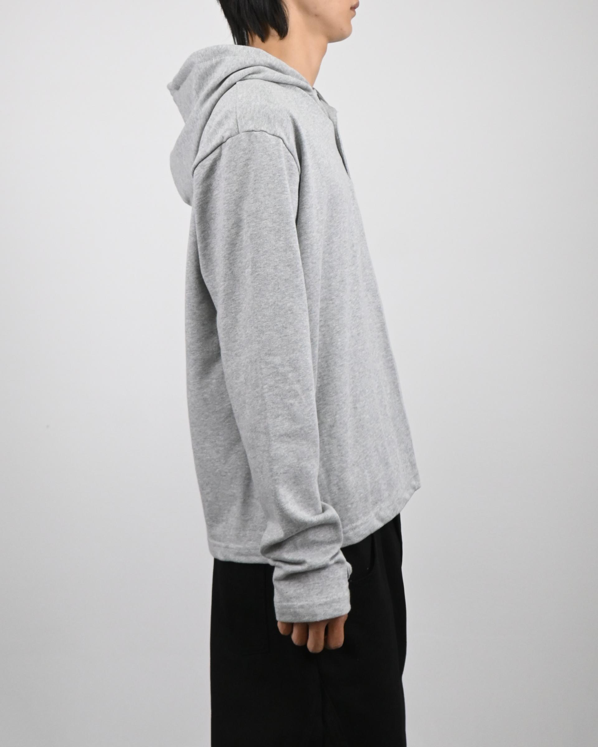 warmer henley neck hoodie