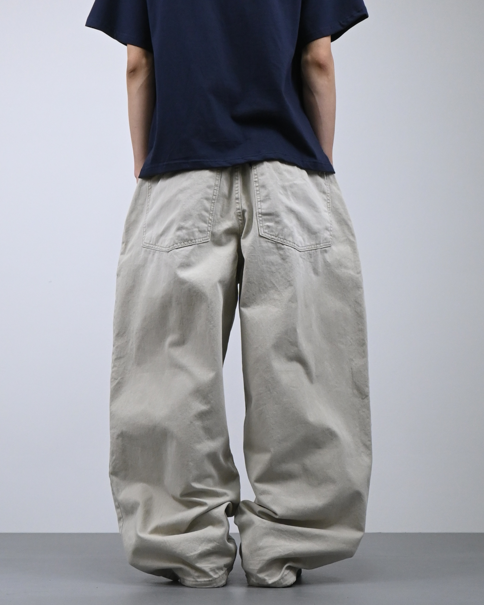 printed pigment balloon cotton pants