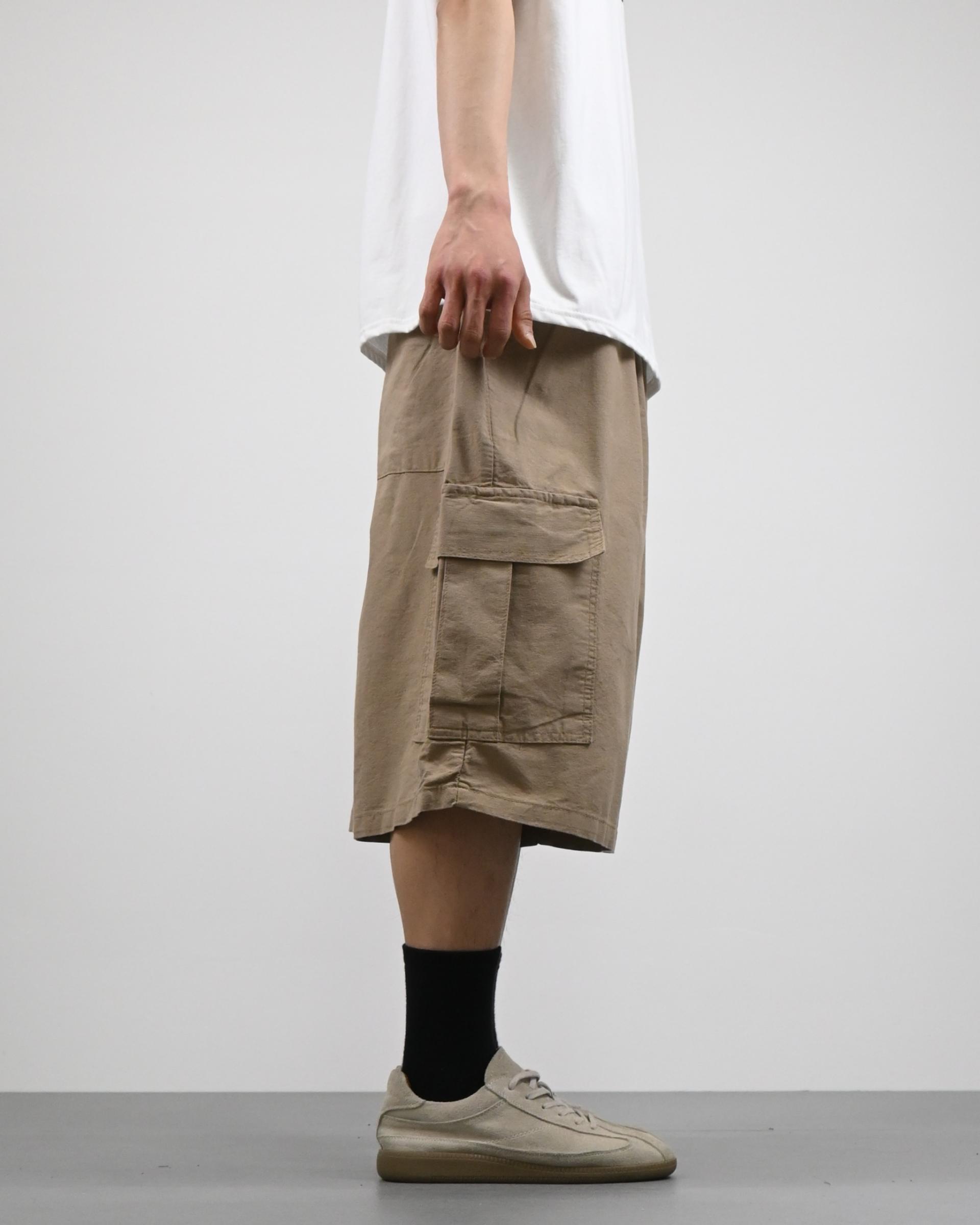 stopper linen bermuda cargo pants