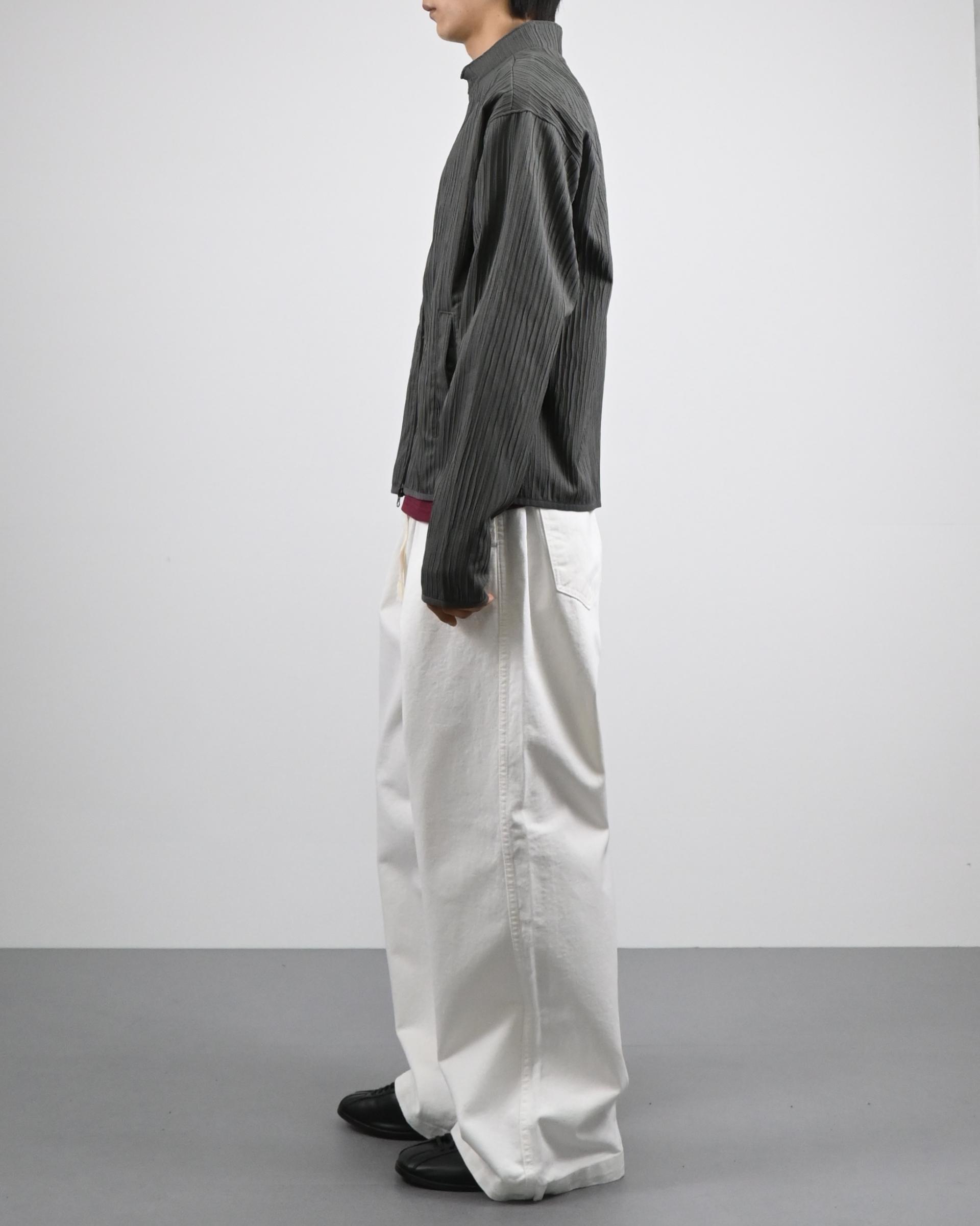 one tuck banding cotton pants
