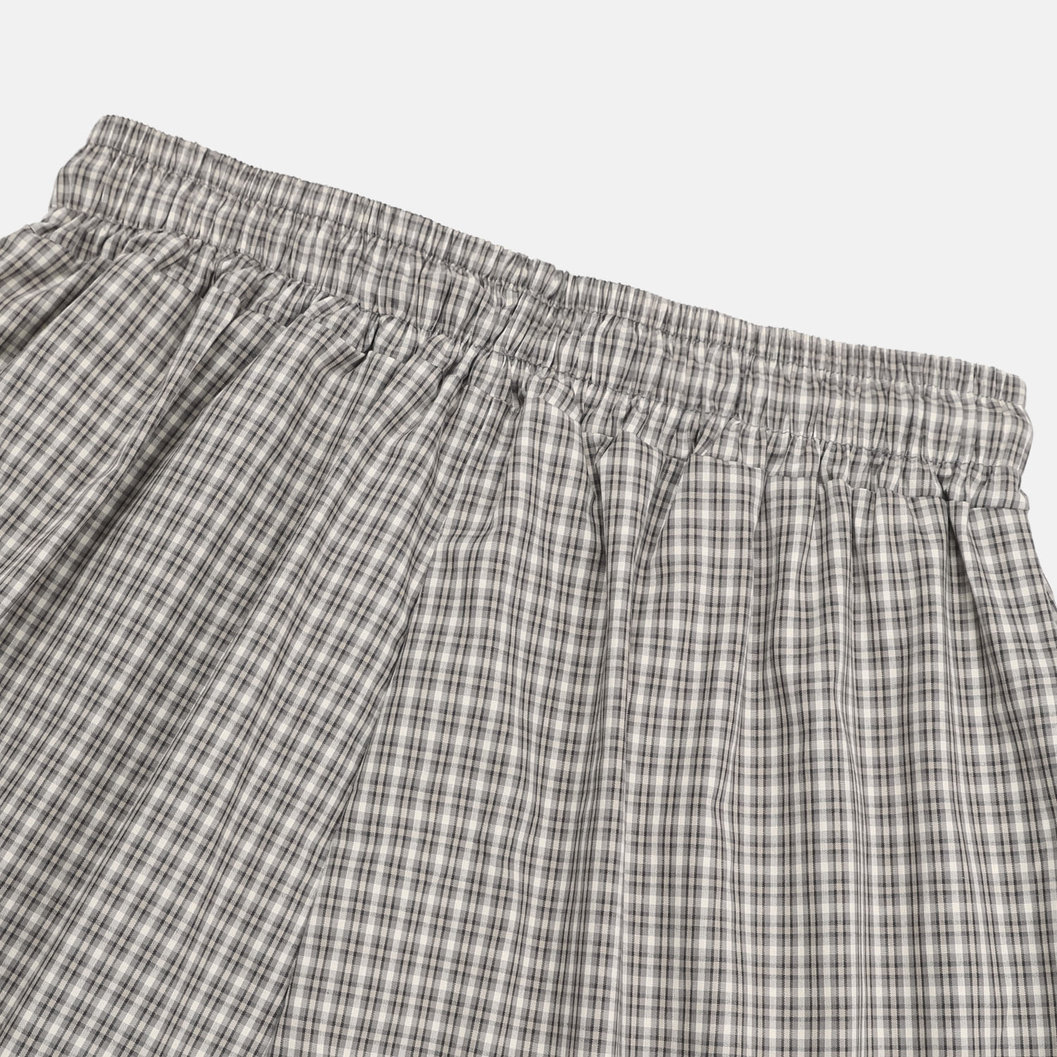 checkered bermuda cotton pants