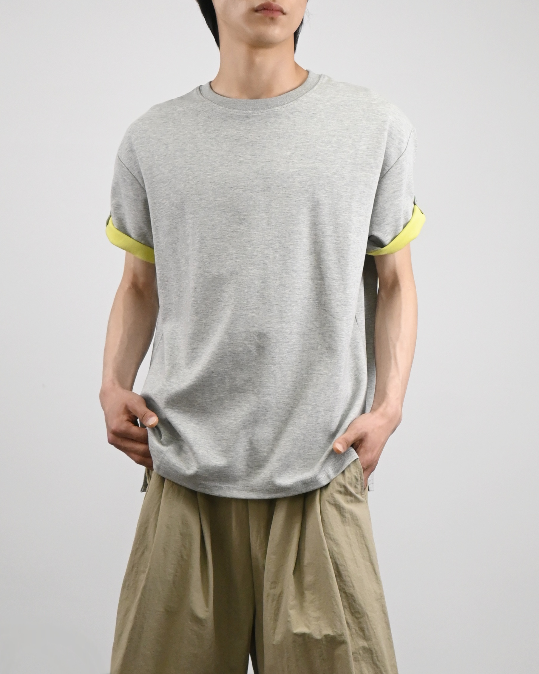 coloring roll-up half t-shirt