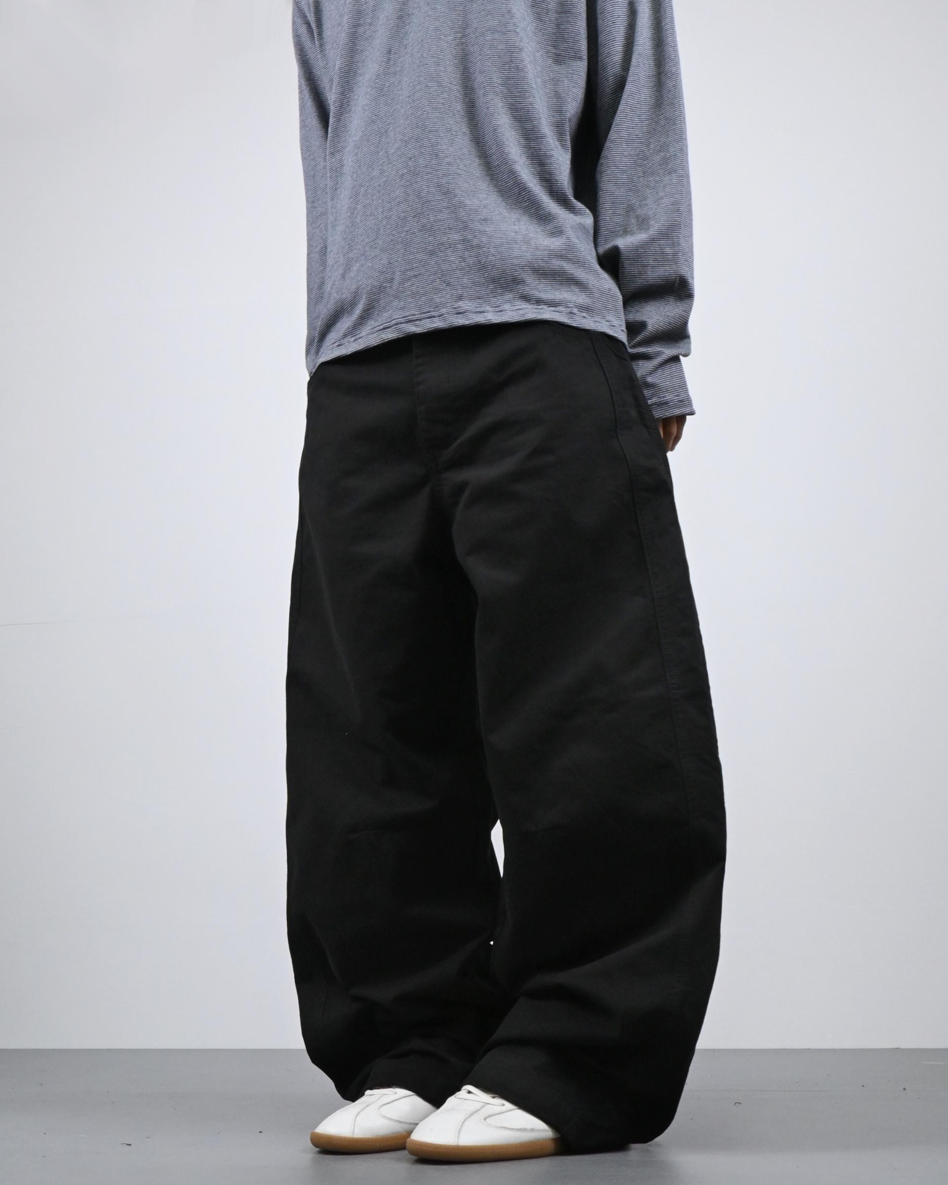 line bijo curved cotton pants