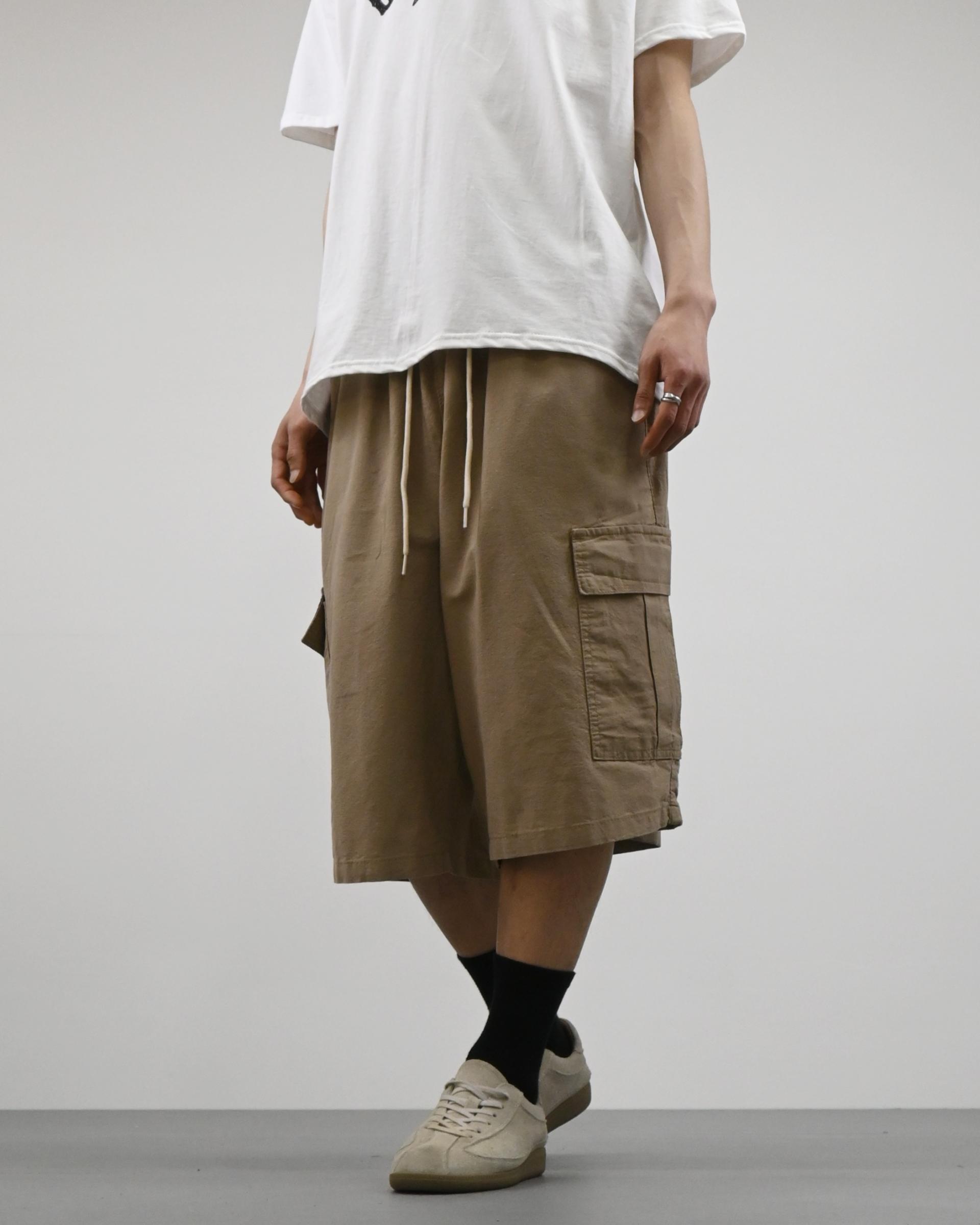 stopper linen bermuda cargo pants
