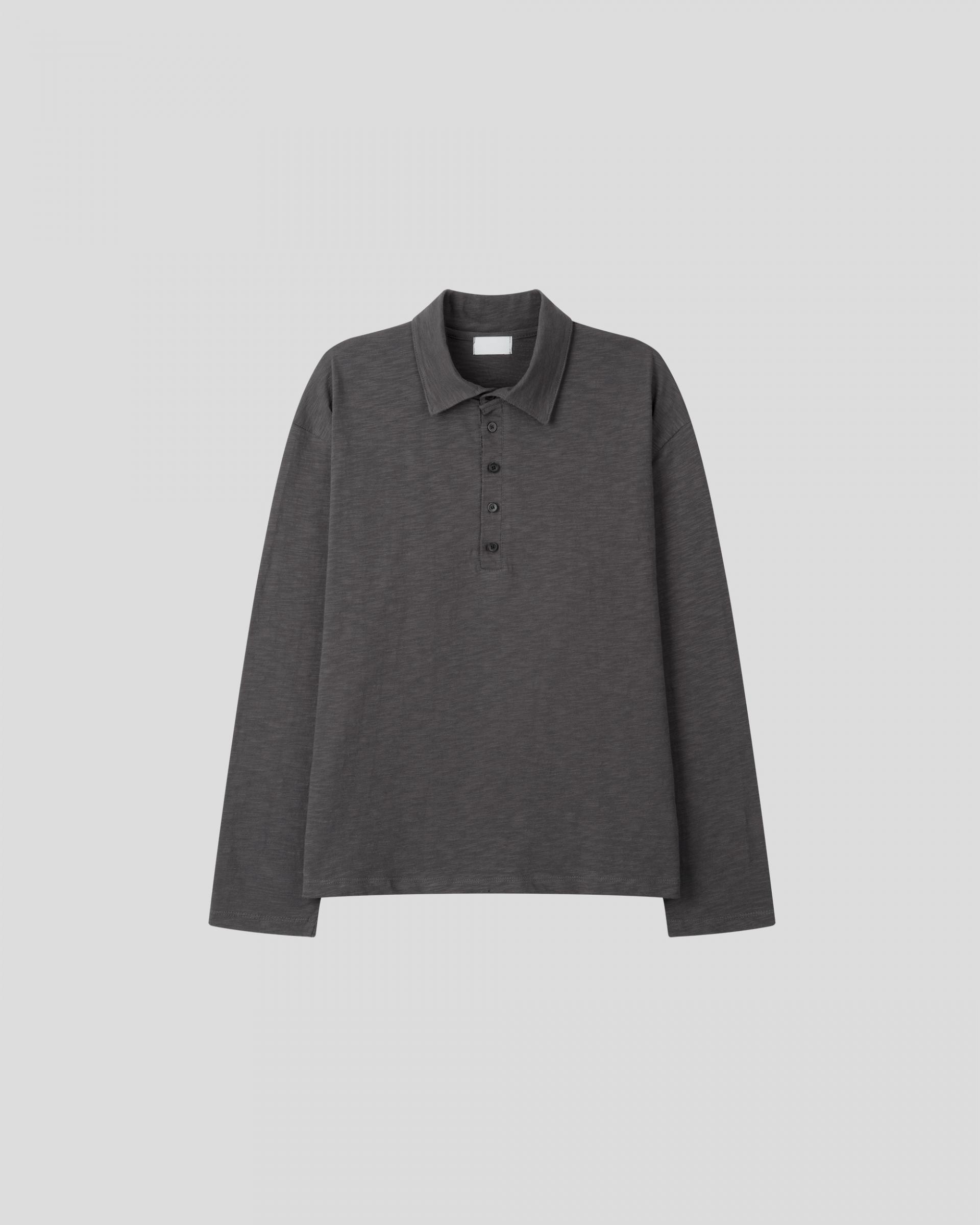 slub five burton collar t-shirt
