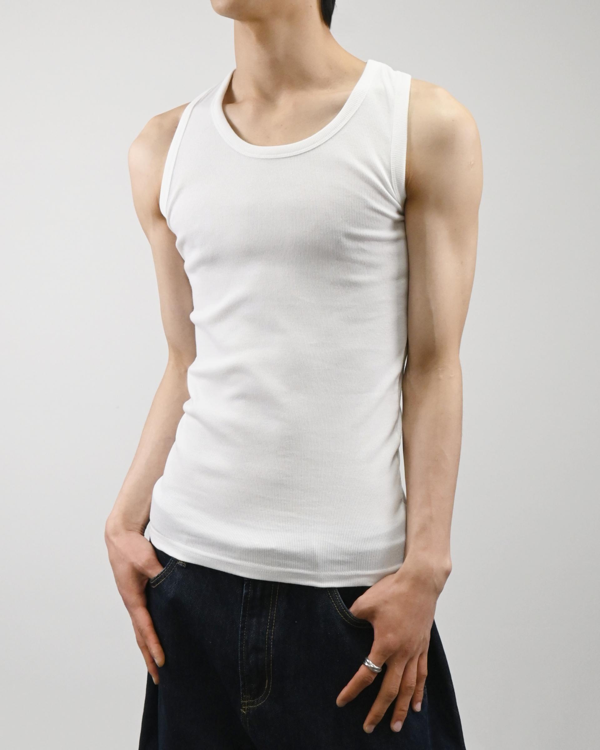 stretchable ribbed vest