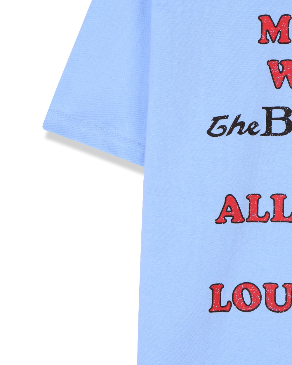 luge lettering half t-shirt
