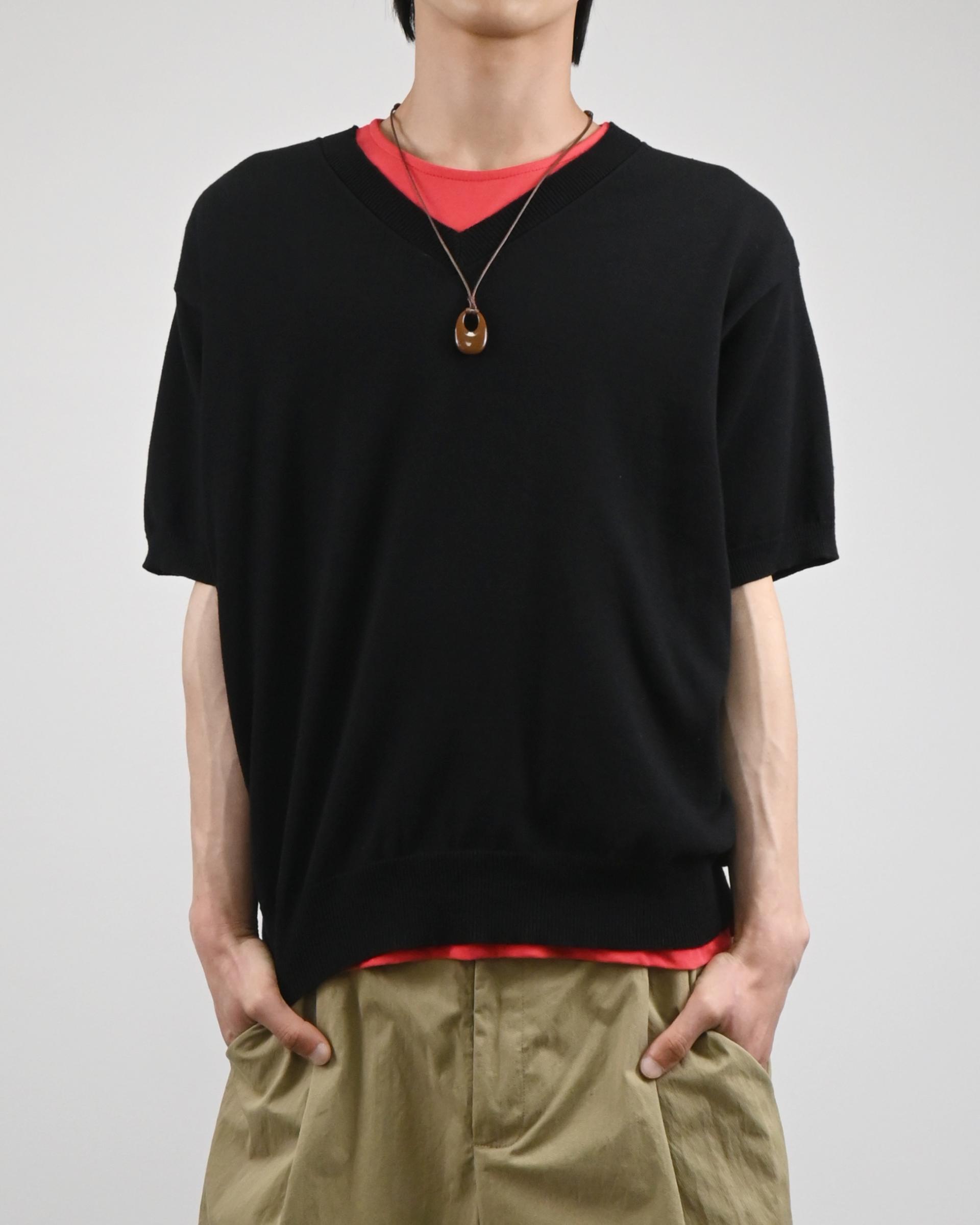 sierra v-neck half knit