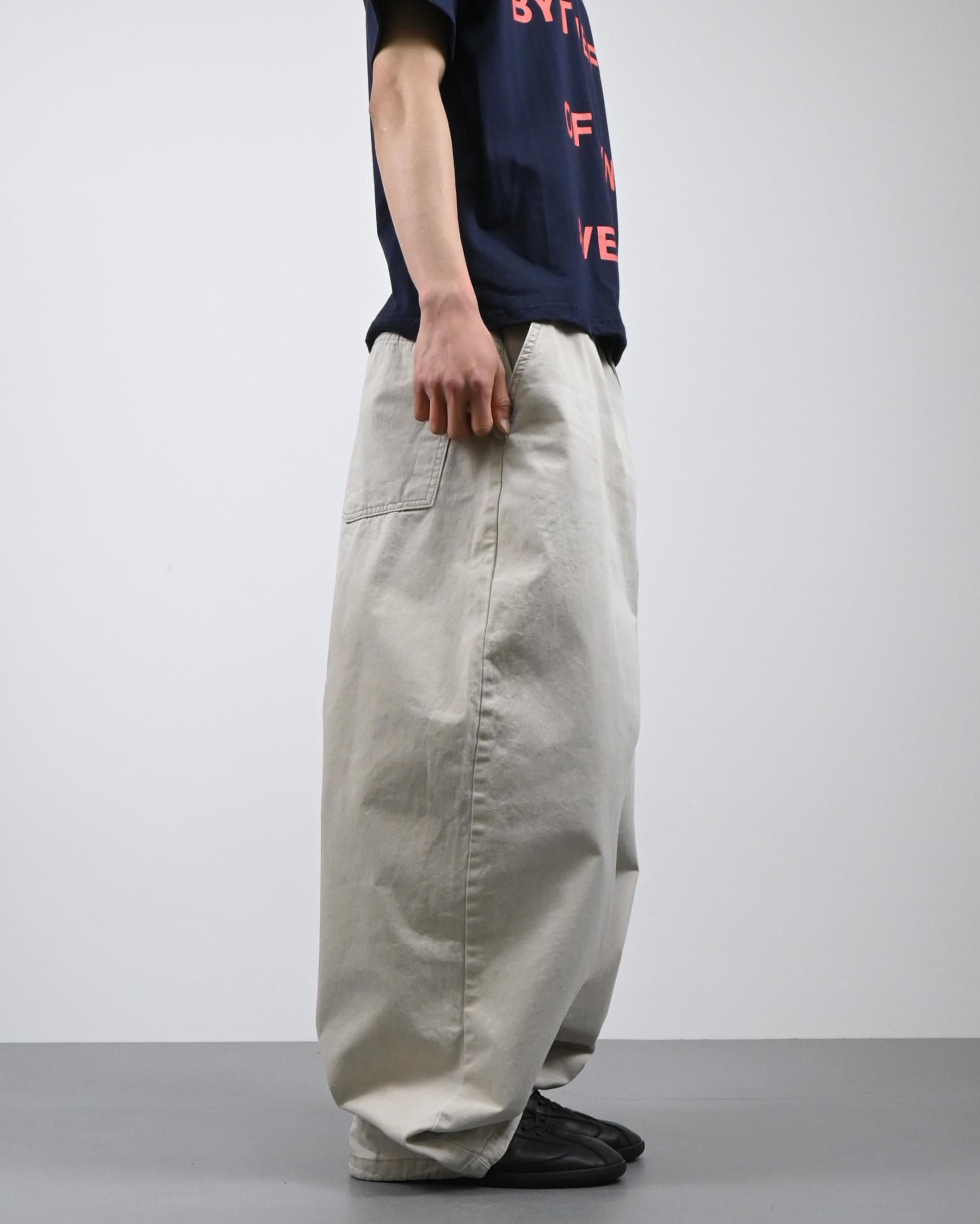 printed pigment balloon cotton pants