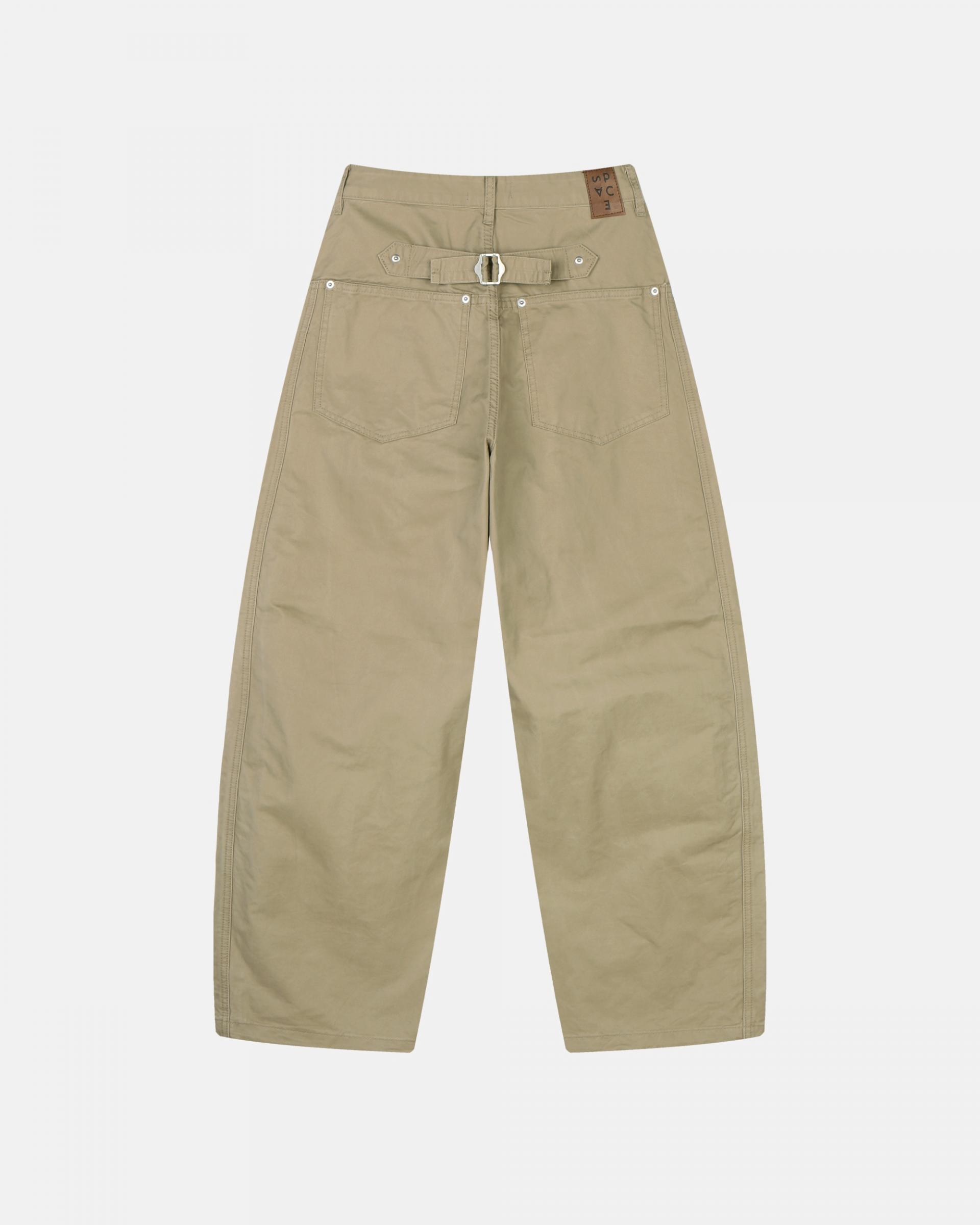 line bijo curved cotton pants