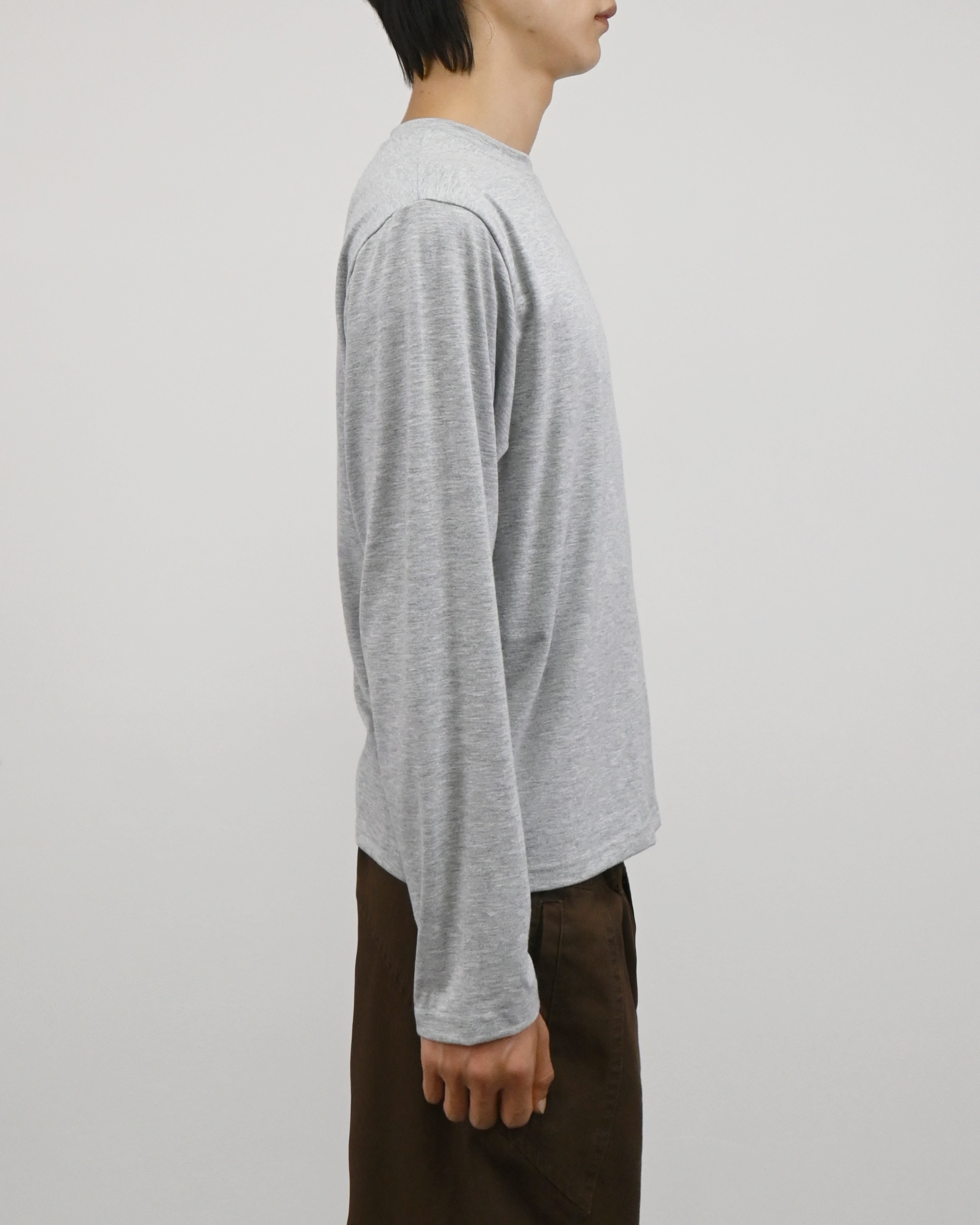 slub henley neck long sleeve 복제