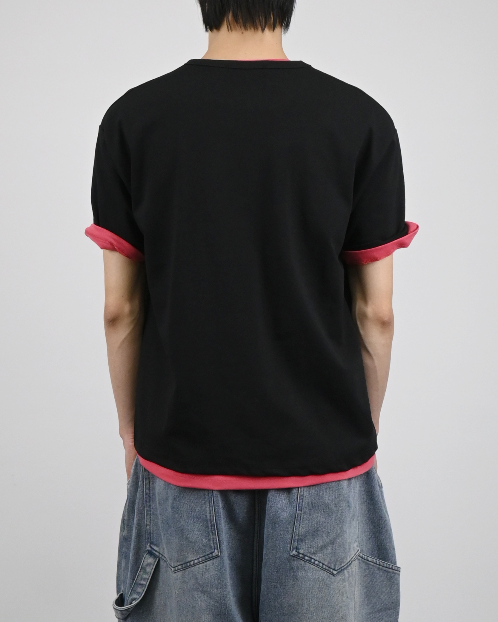 under snap half-t-shirt