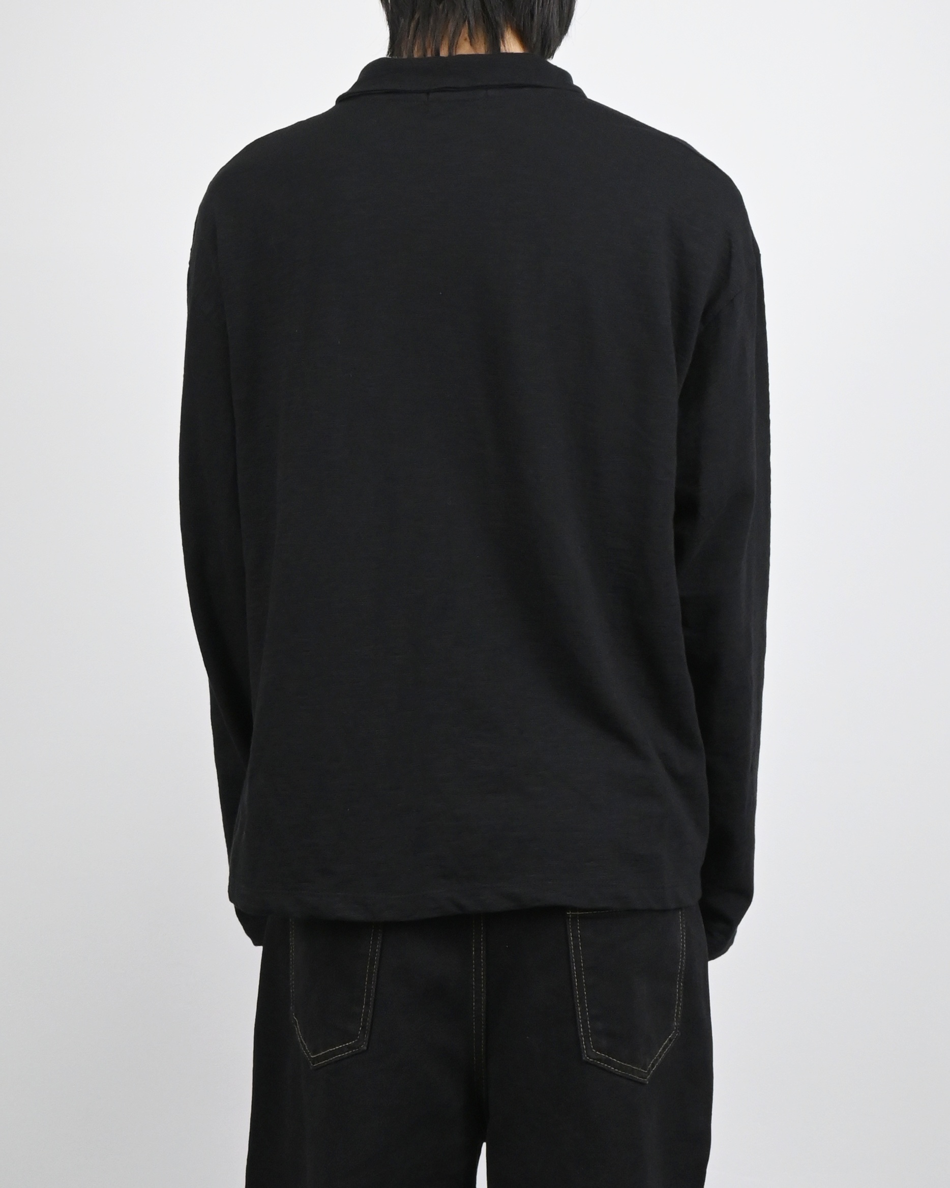 slub five burton collar t-shirt