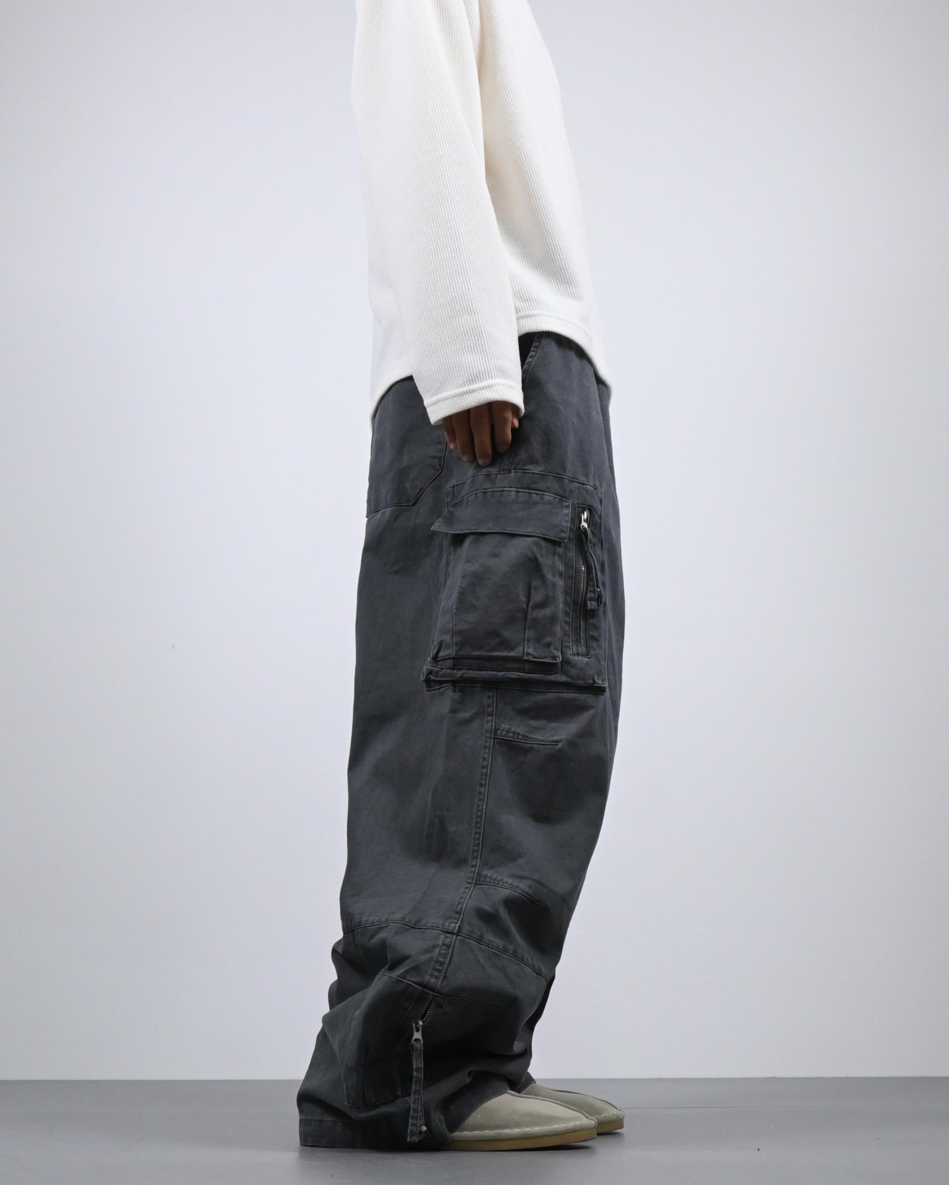 box pocket cargo cotton pants