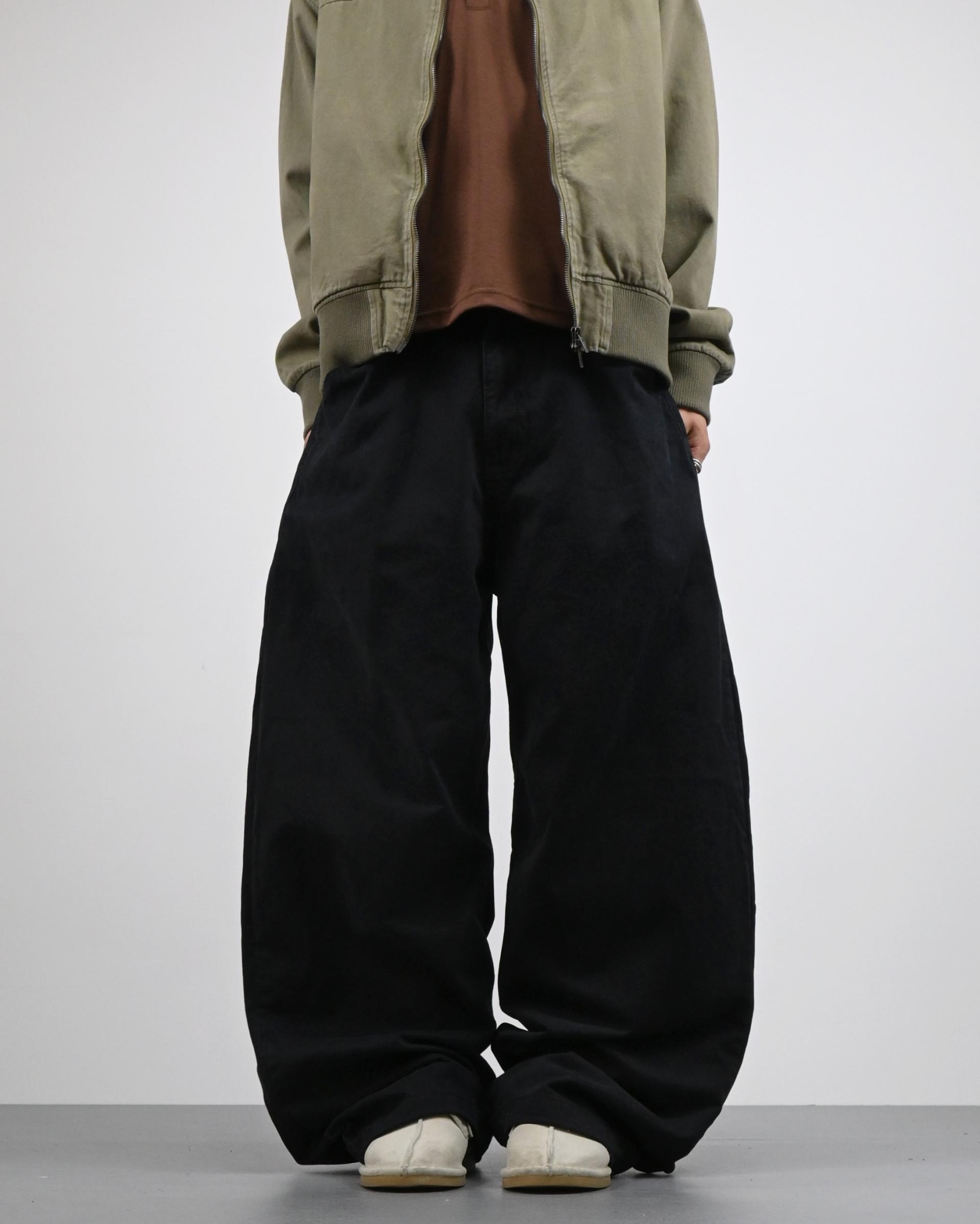 pigment solid balloon cotton pants
