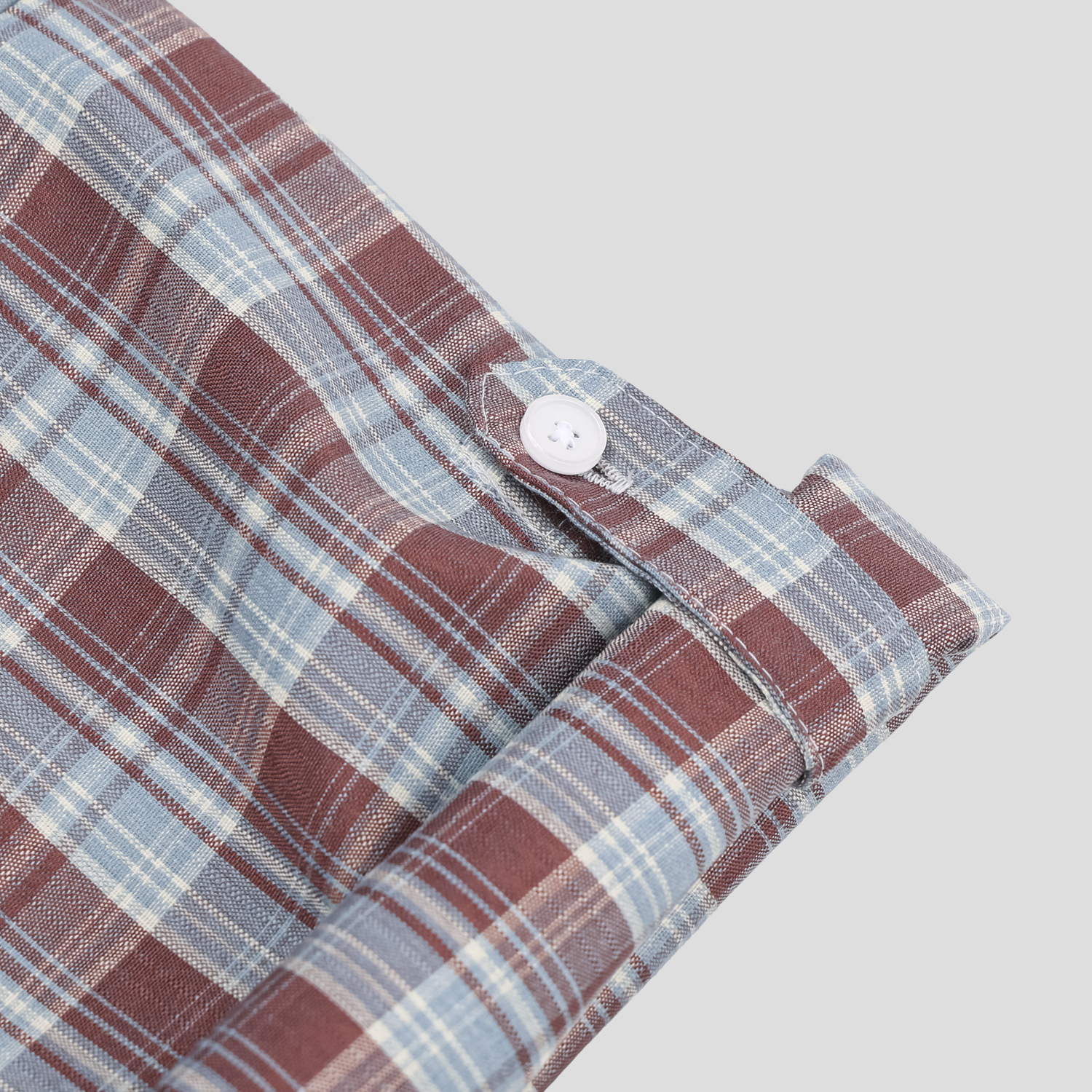 rabin checkered roll-up shirt