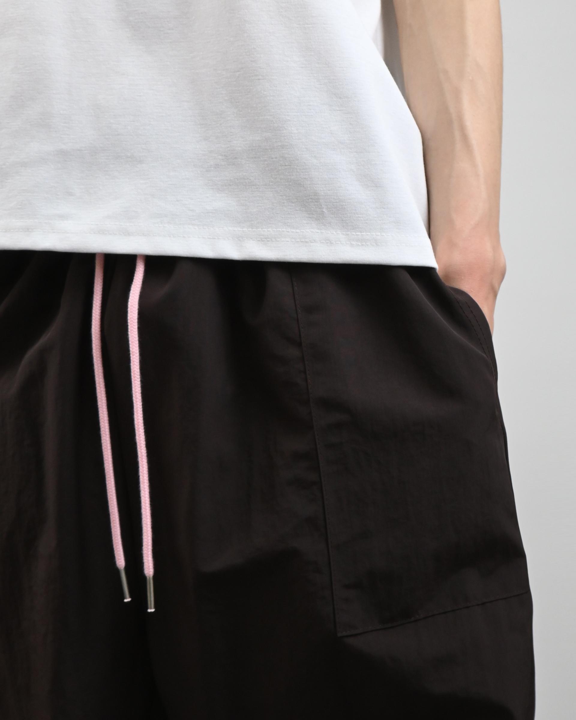 rope curved nylon pants