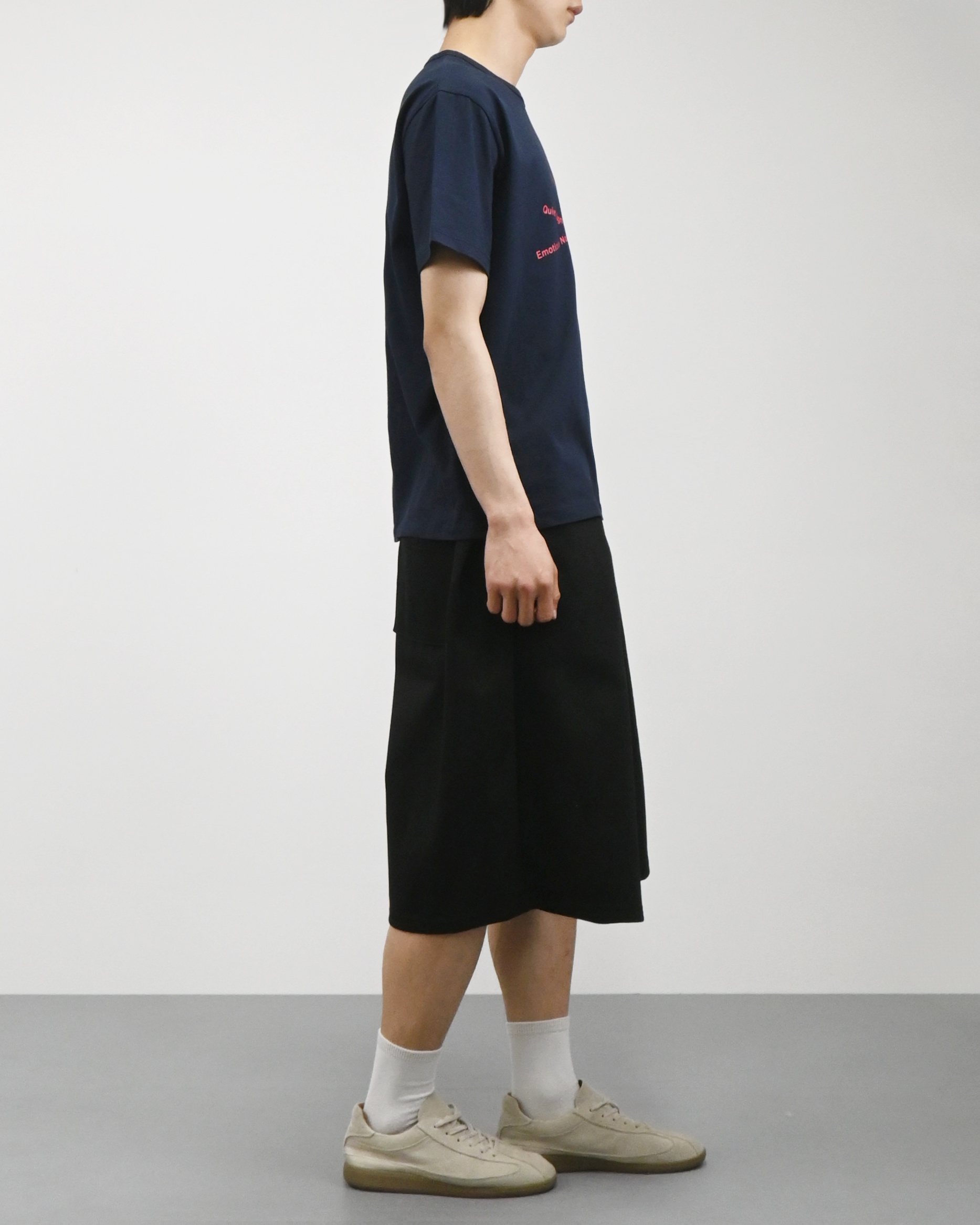 carp pin tuck bermuda sweatpants