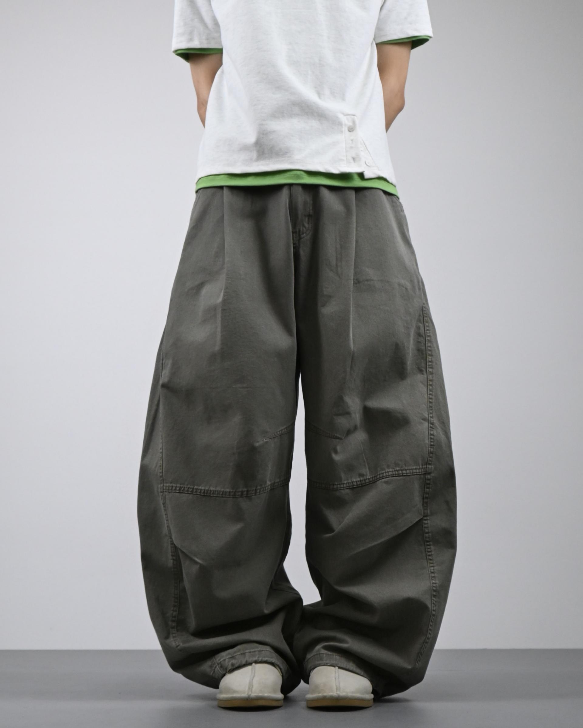 volumetric balloon cotton pants