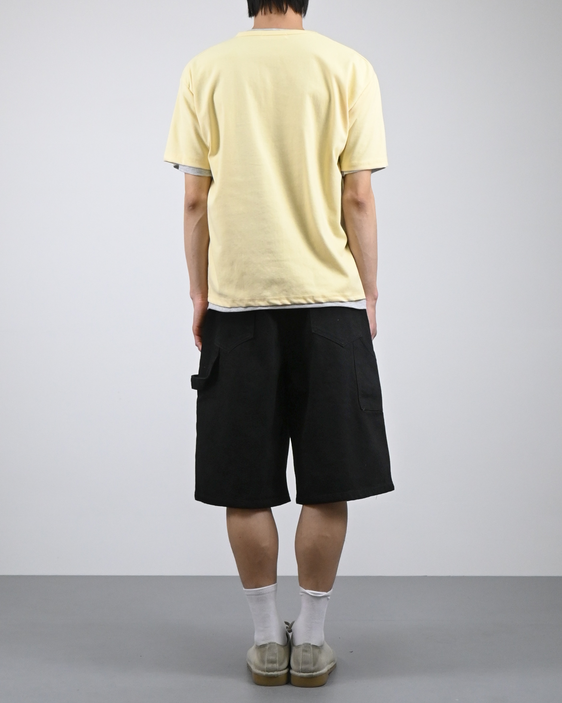 under snap half-t-shirt