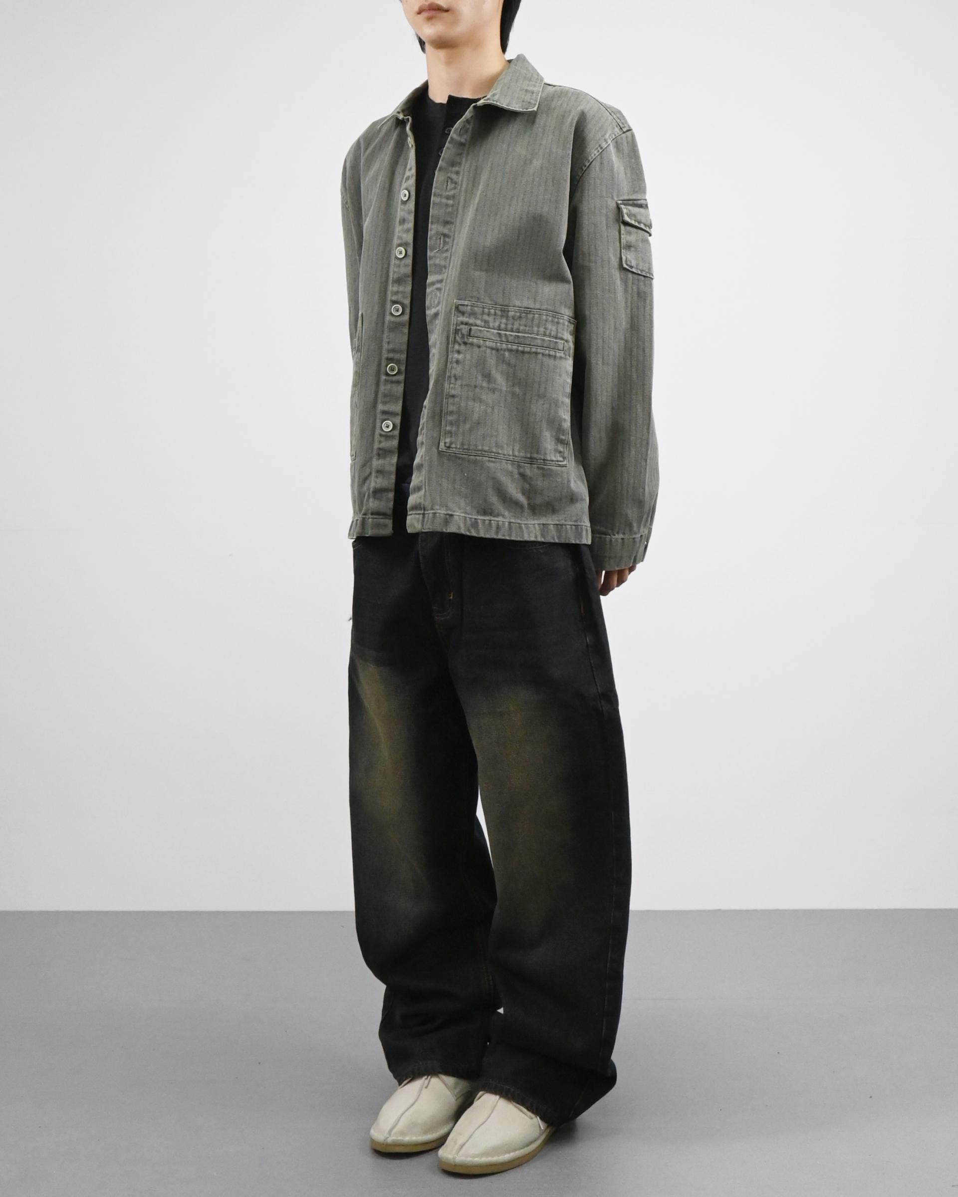 pigment herringbone field jacket