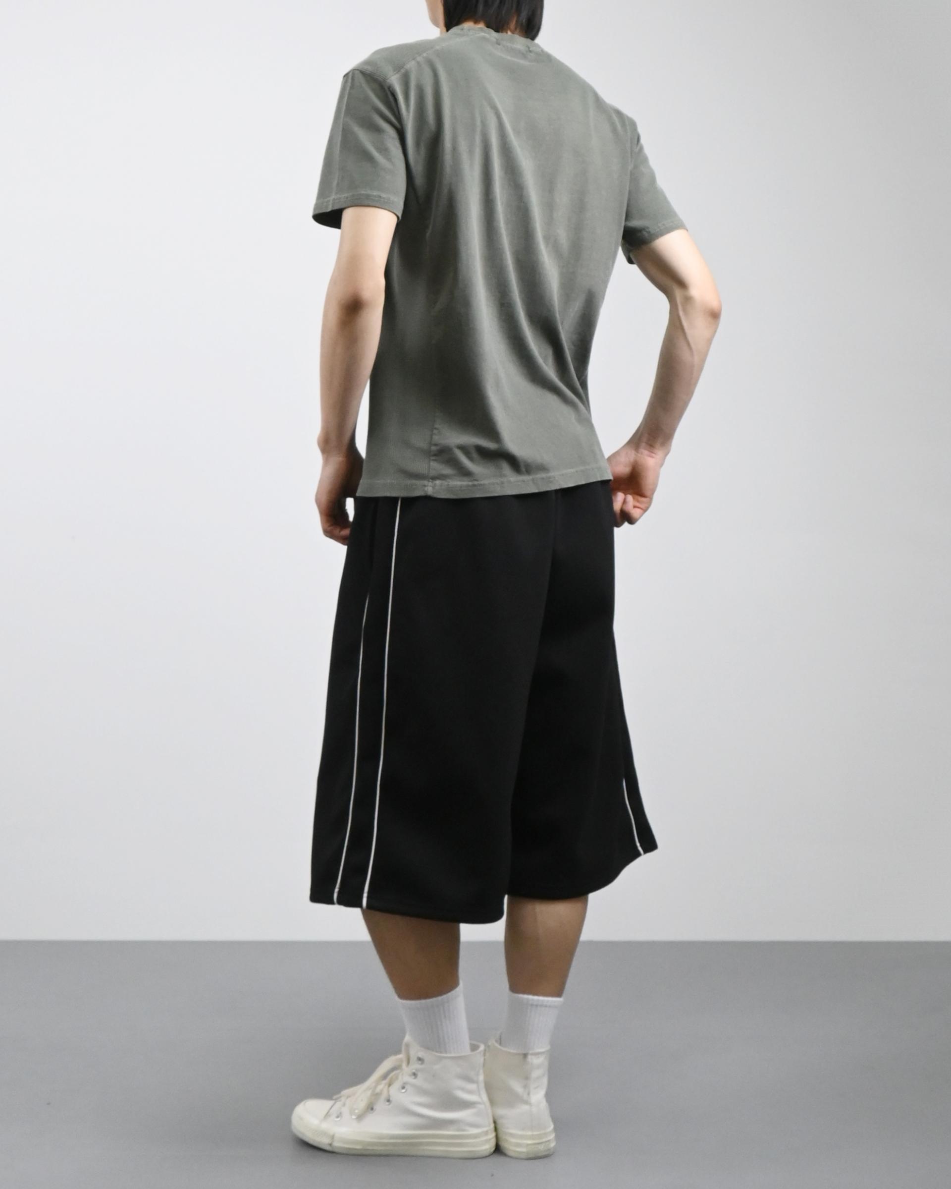 waffle panel pigment half t-shirt