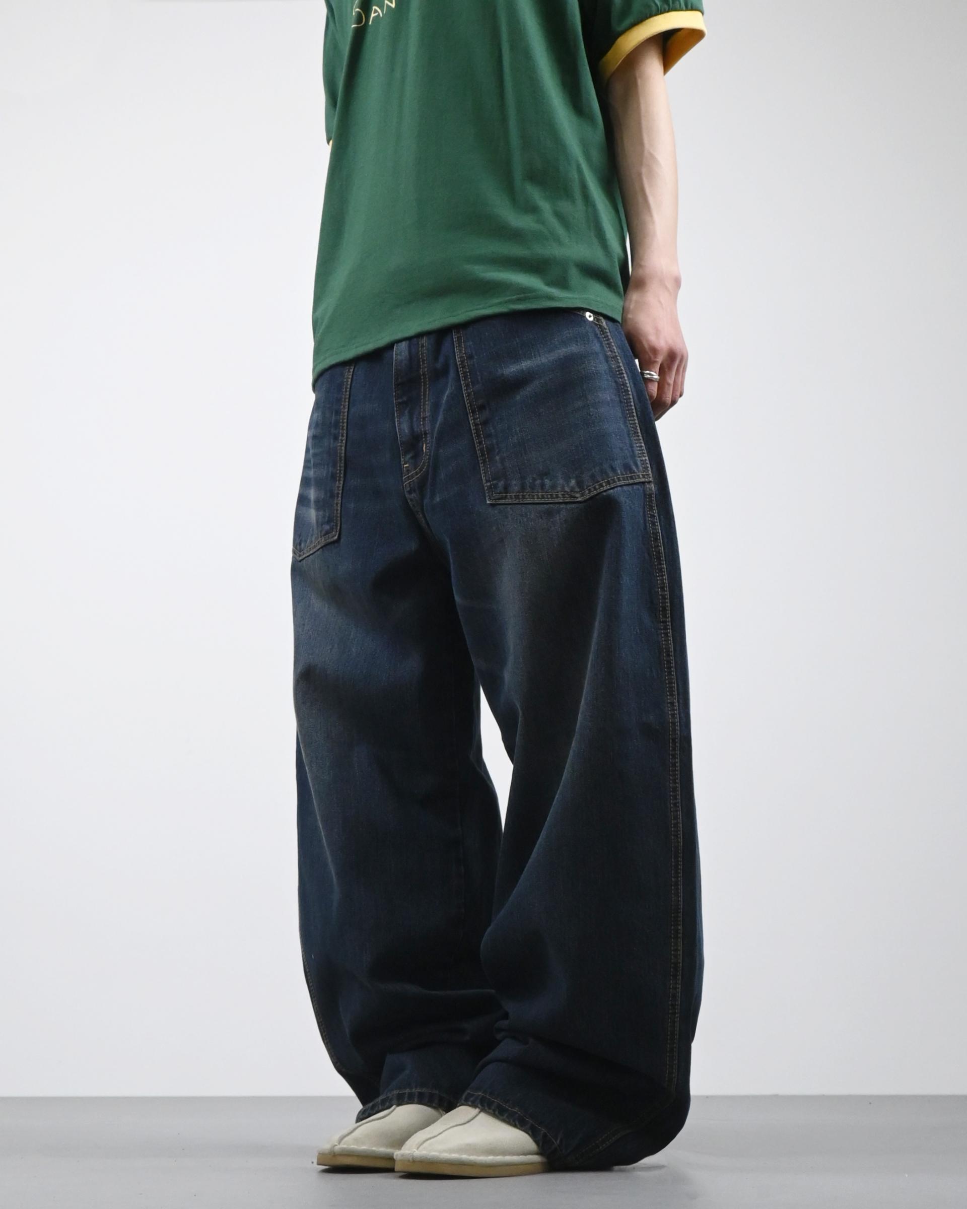 jane puttig pocket denim pants