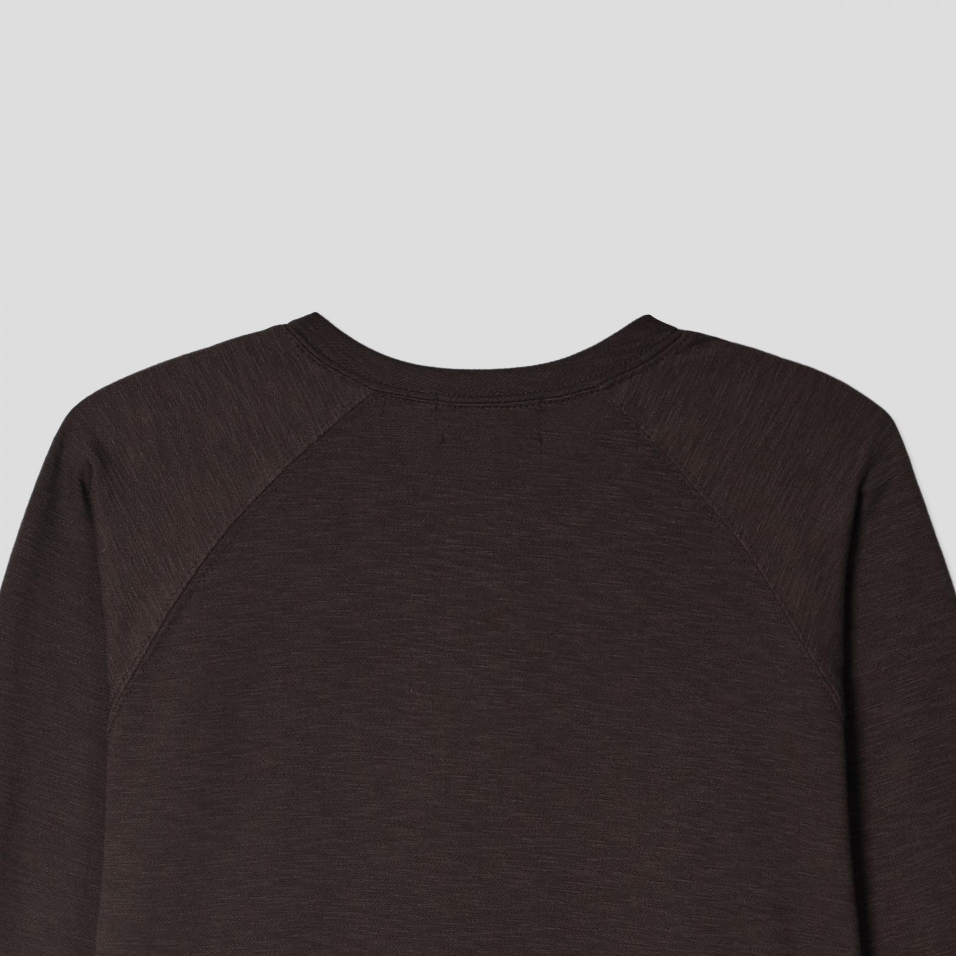 slub raglan henley neck