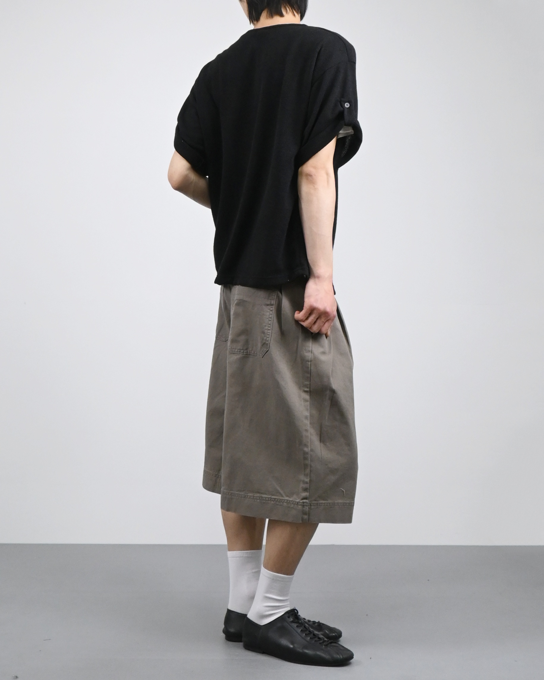 linkle roll-up half cardigan