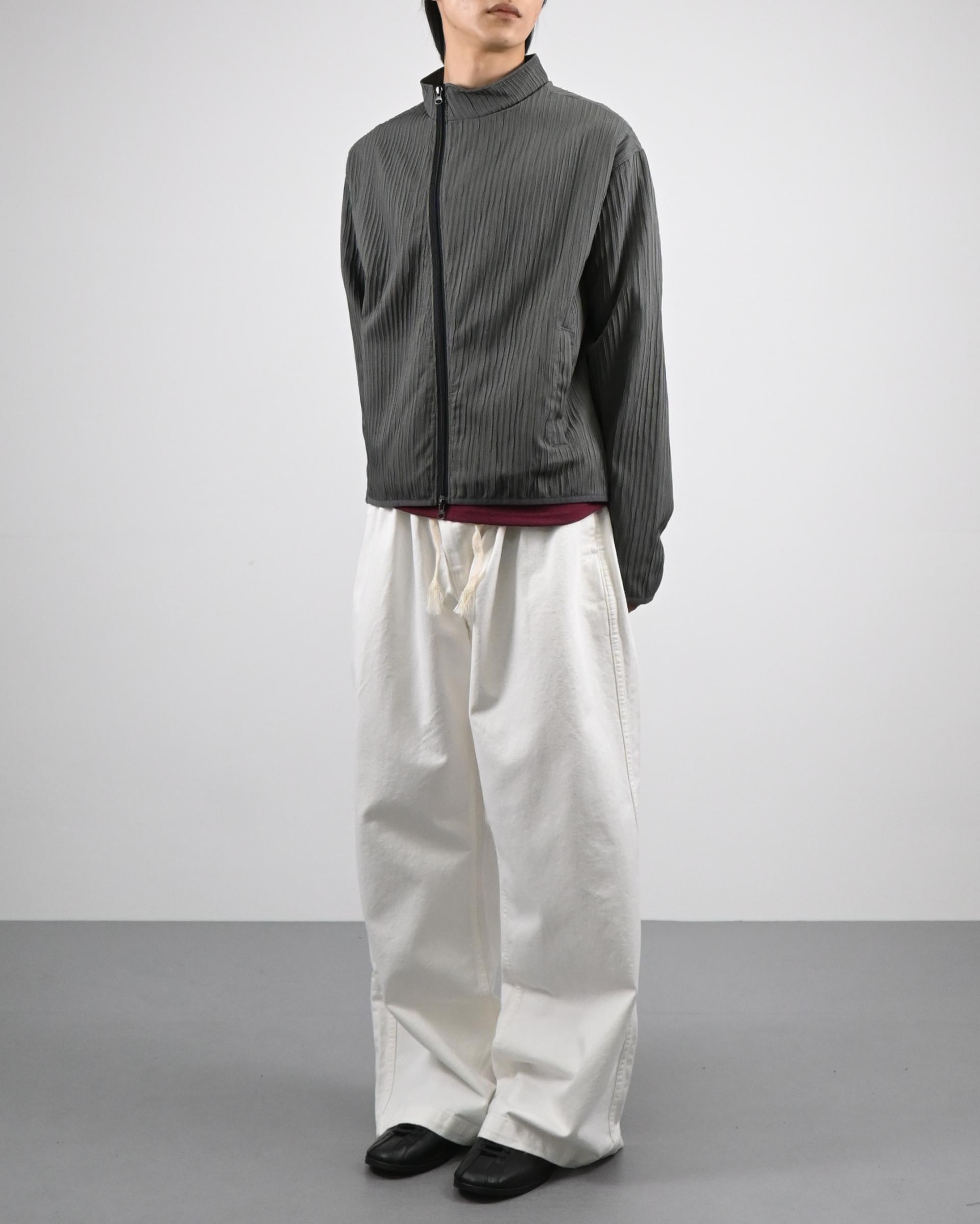 compose pleats diagonal zip-up