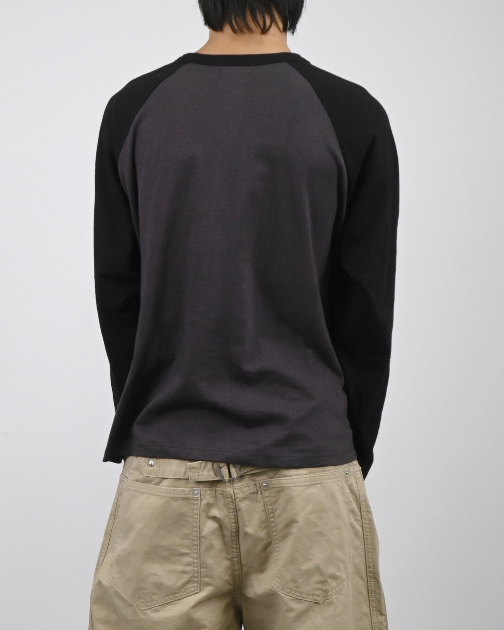 raglan henley neck t-shirt
