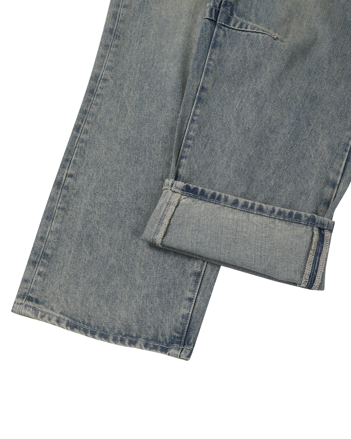 dart curved denim pants (light blue)