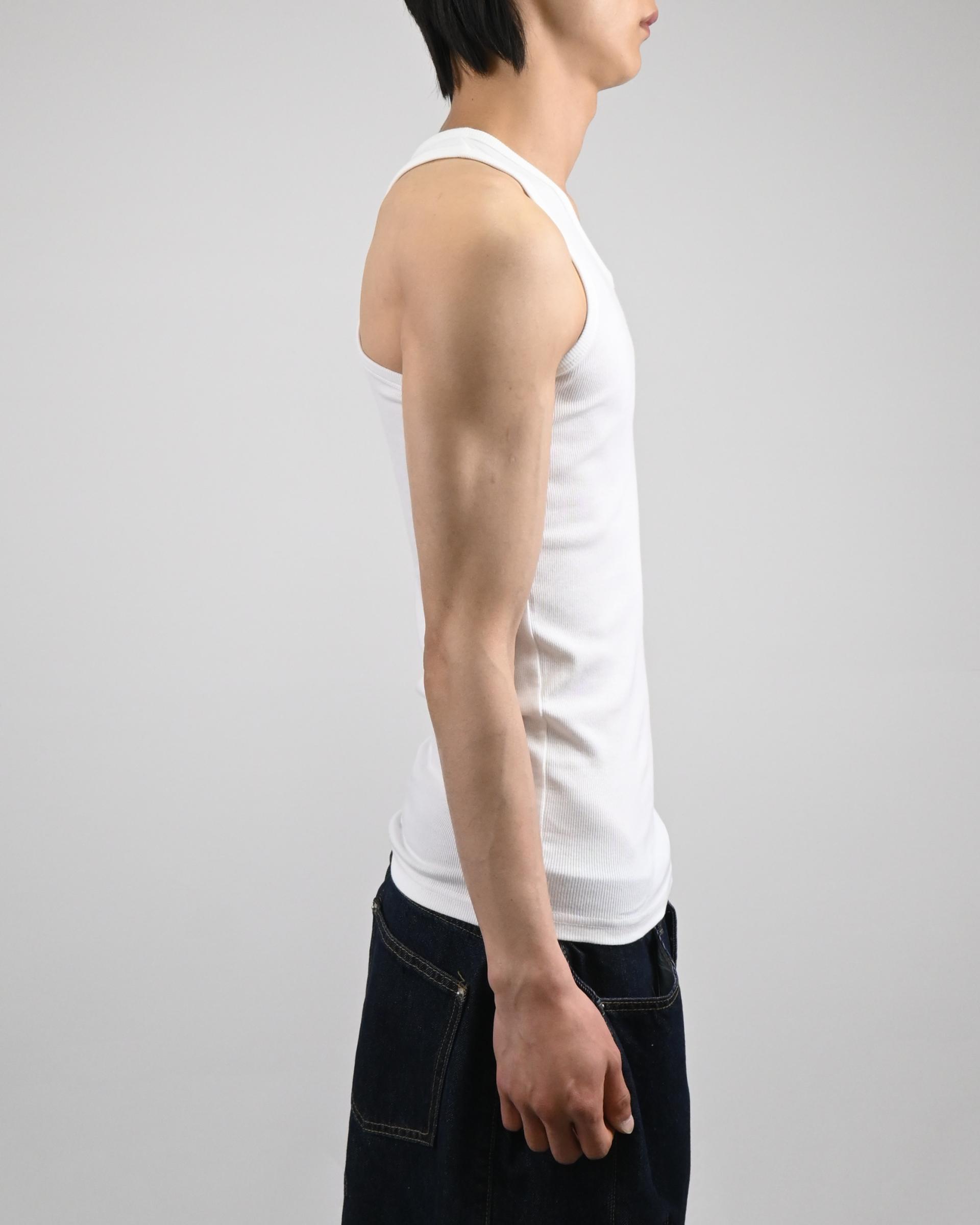 stretchable ribbed vest