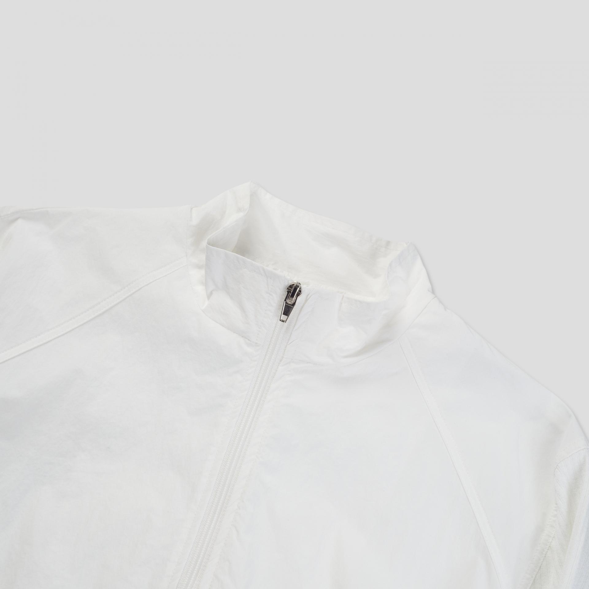 nylon knit zip-up