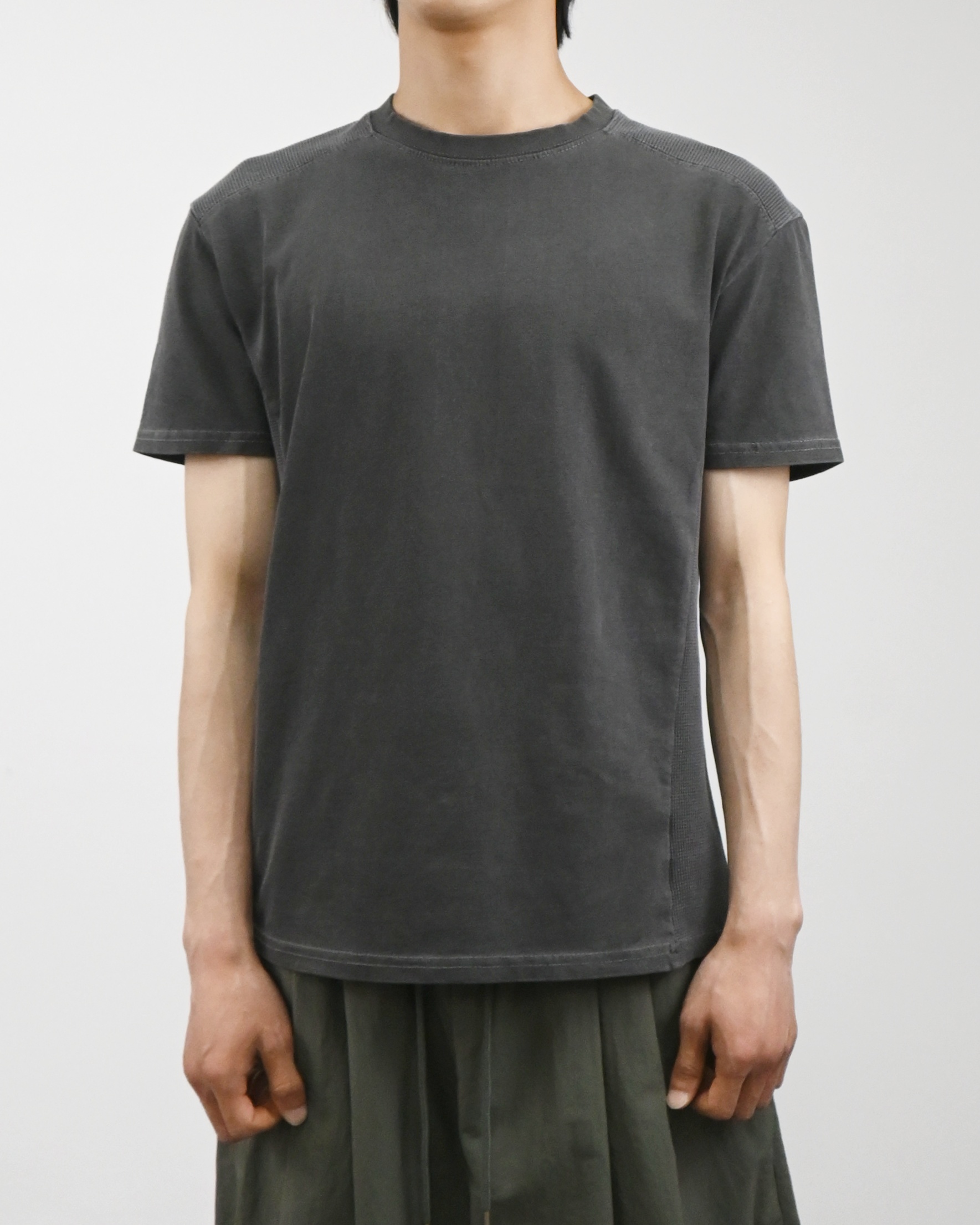 waffle panel pigment half t-shirt