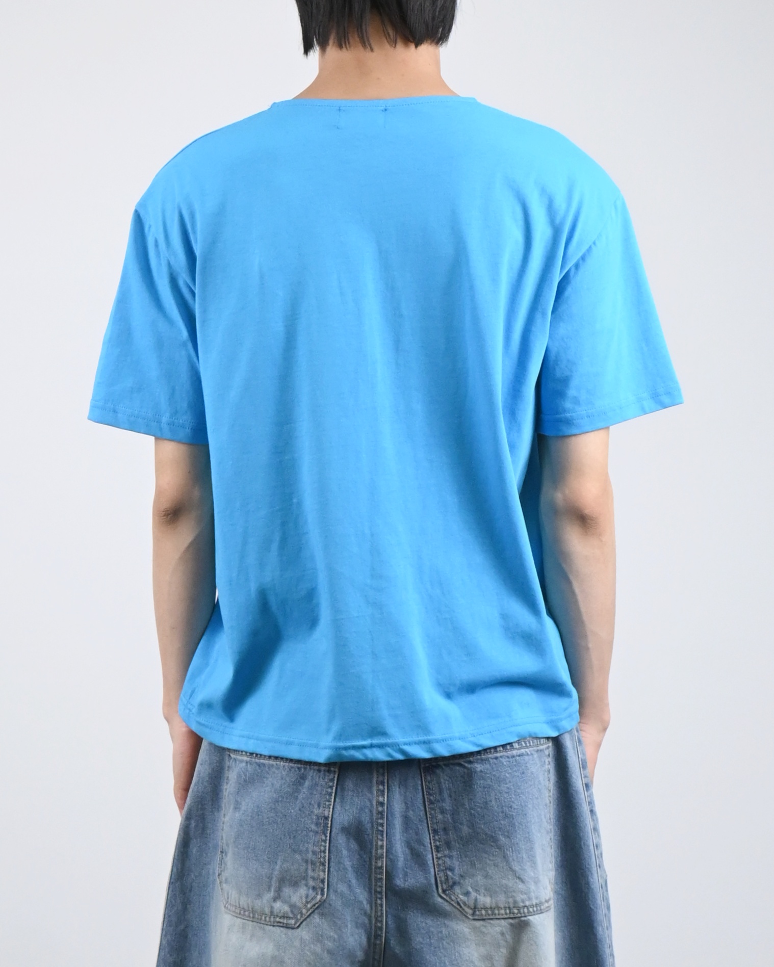 fruits u-neck half t-shirt
